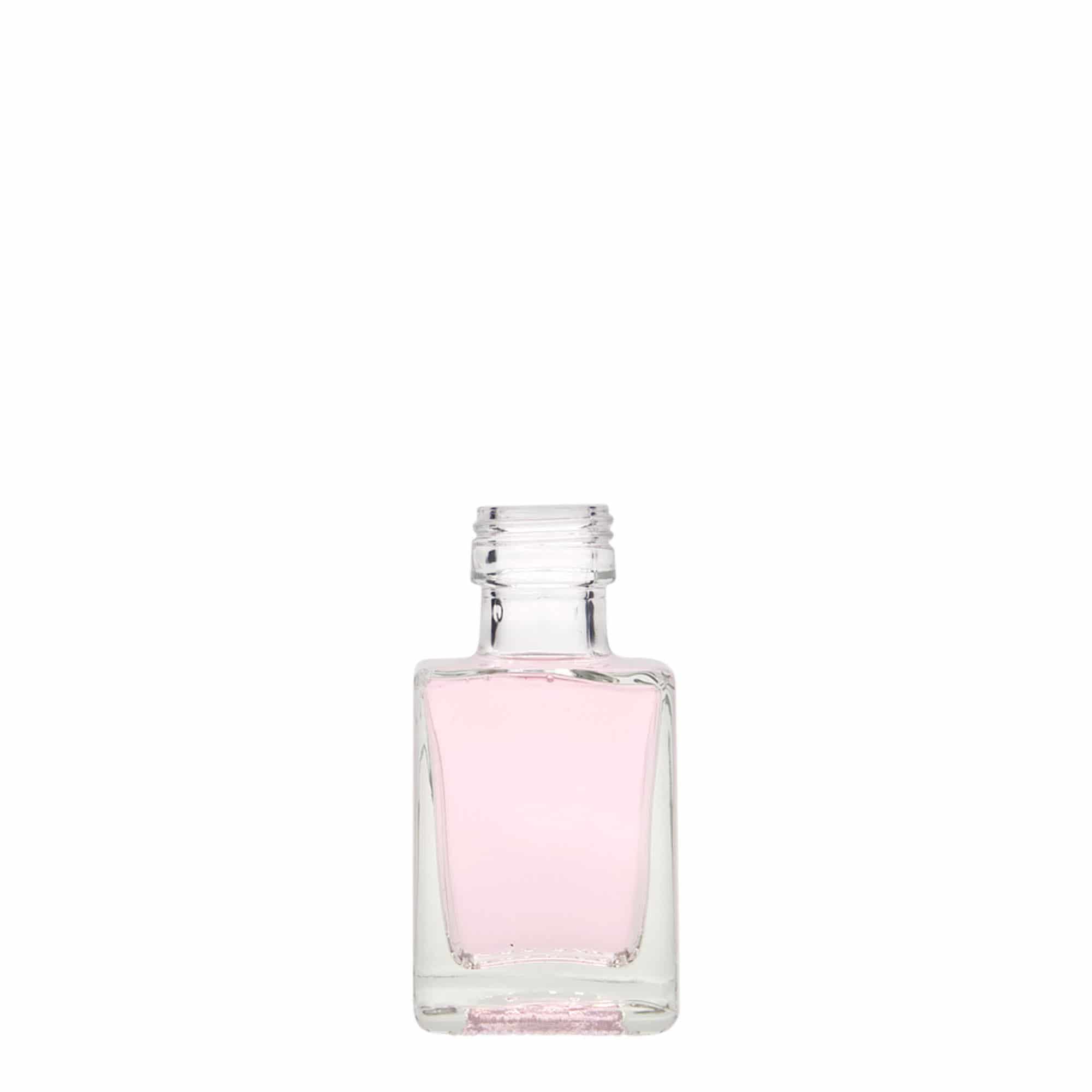 50 ml Glasflasche «Cube», quadratisch, Mündung: PP 24