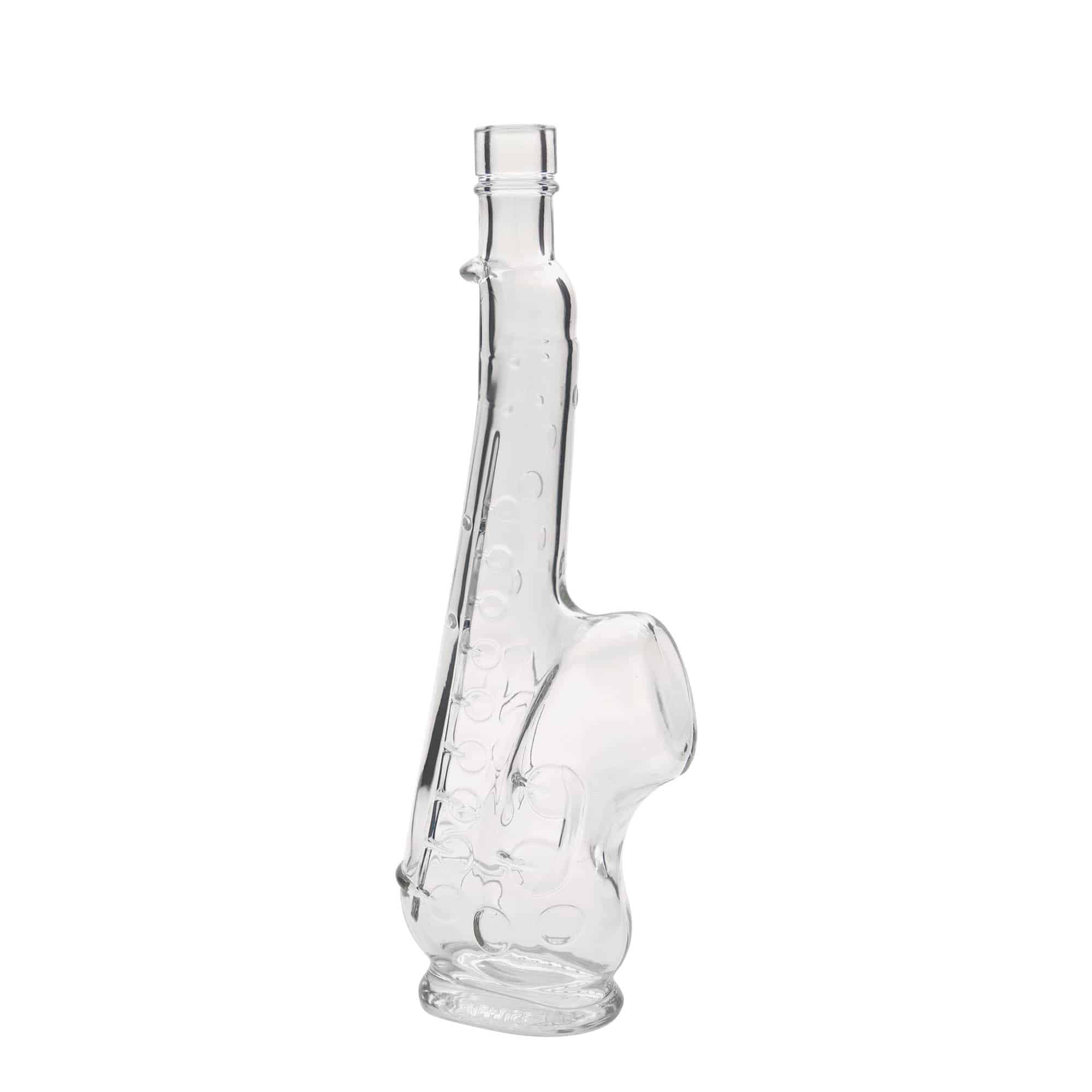 500 ml Glasflasche «Saxophon», Mündung: Kork