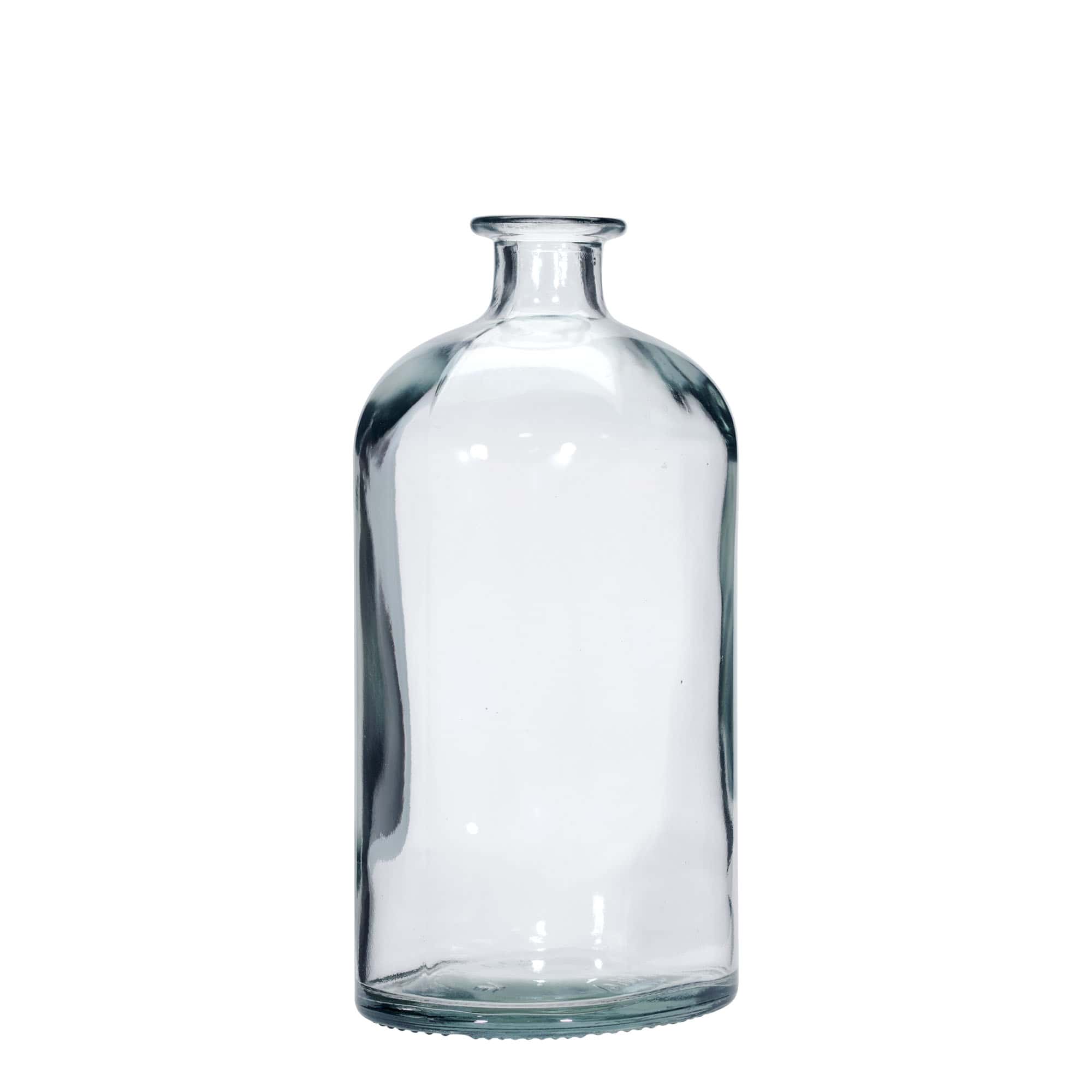 1.000 ml Glasflasche 'Dundee', oval, Mündung: Kork 1.000 ml Glasflasche 'Dundee', oval, Mündung: Kork