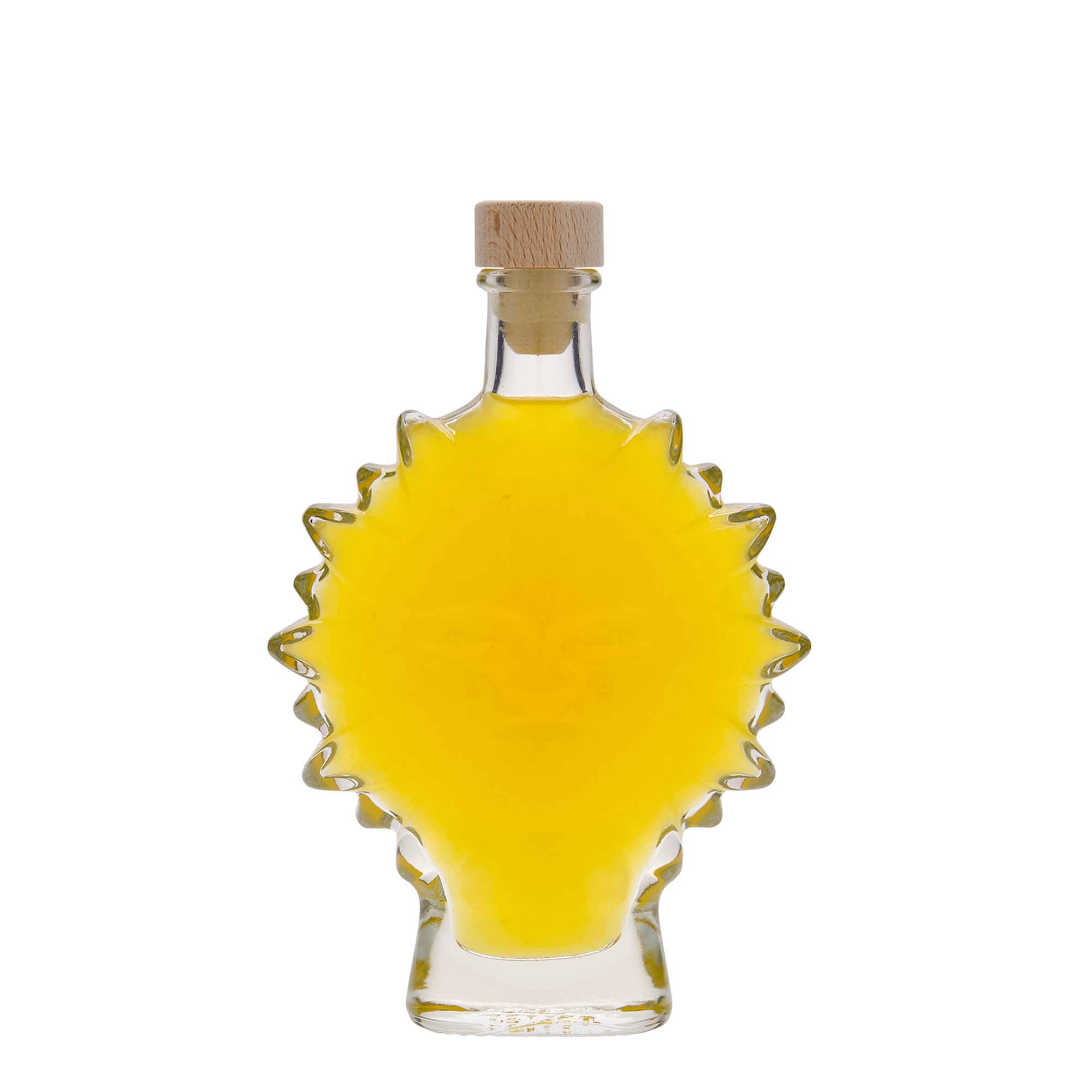 200 ml Glasflasche «Sonne», Mündung: Kork