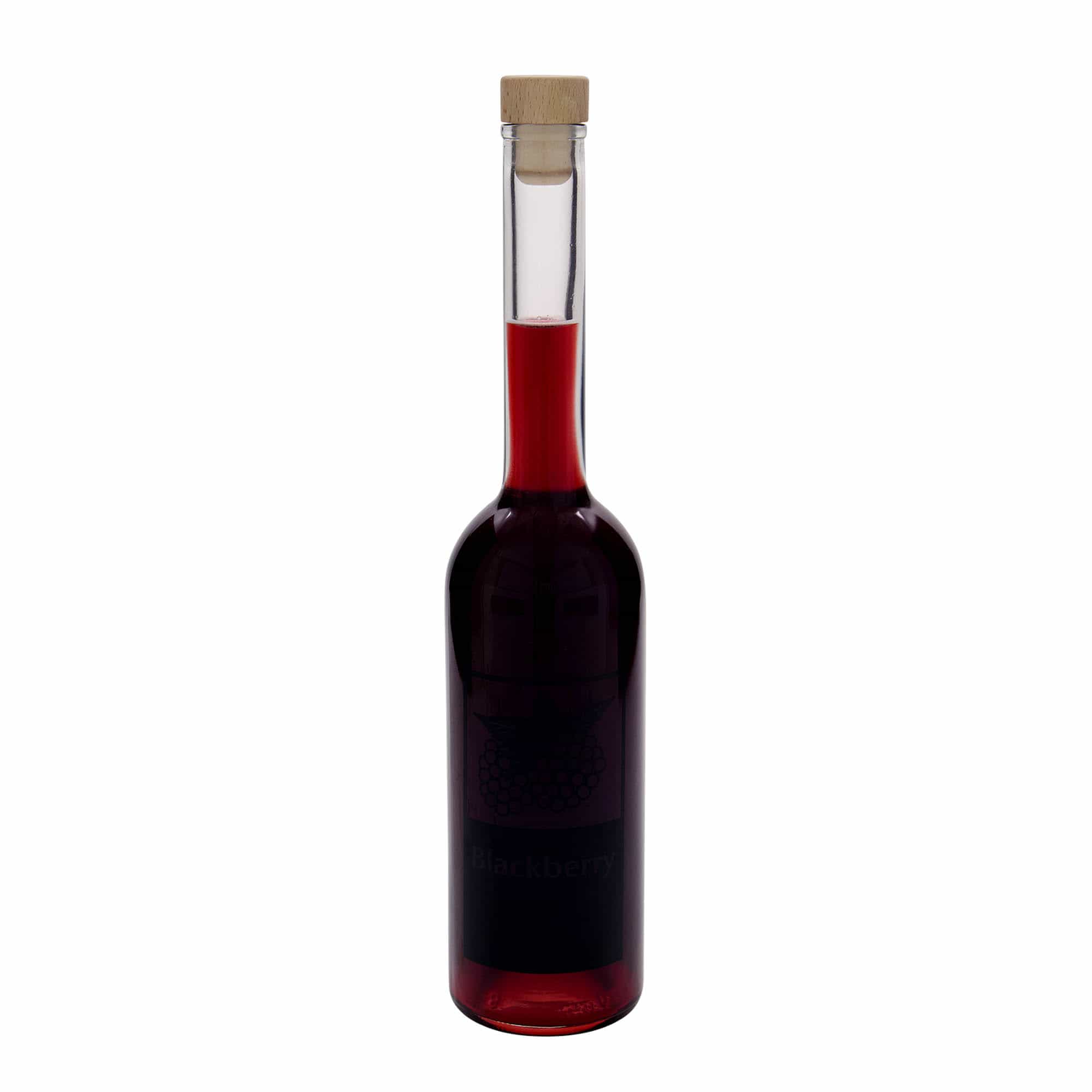 500 ml Glasflasche «Opera», Motiv: Blackberry, Mündung: Kork