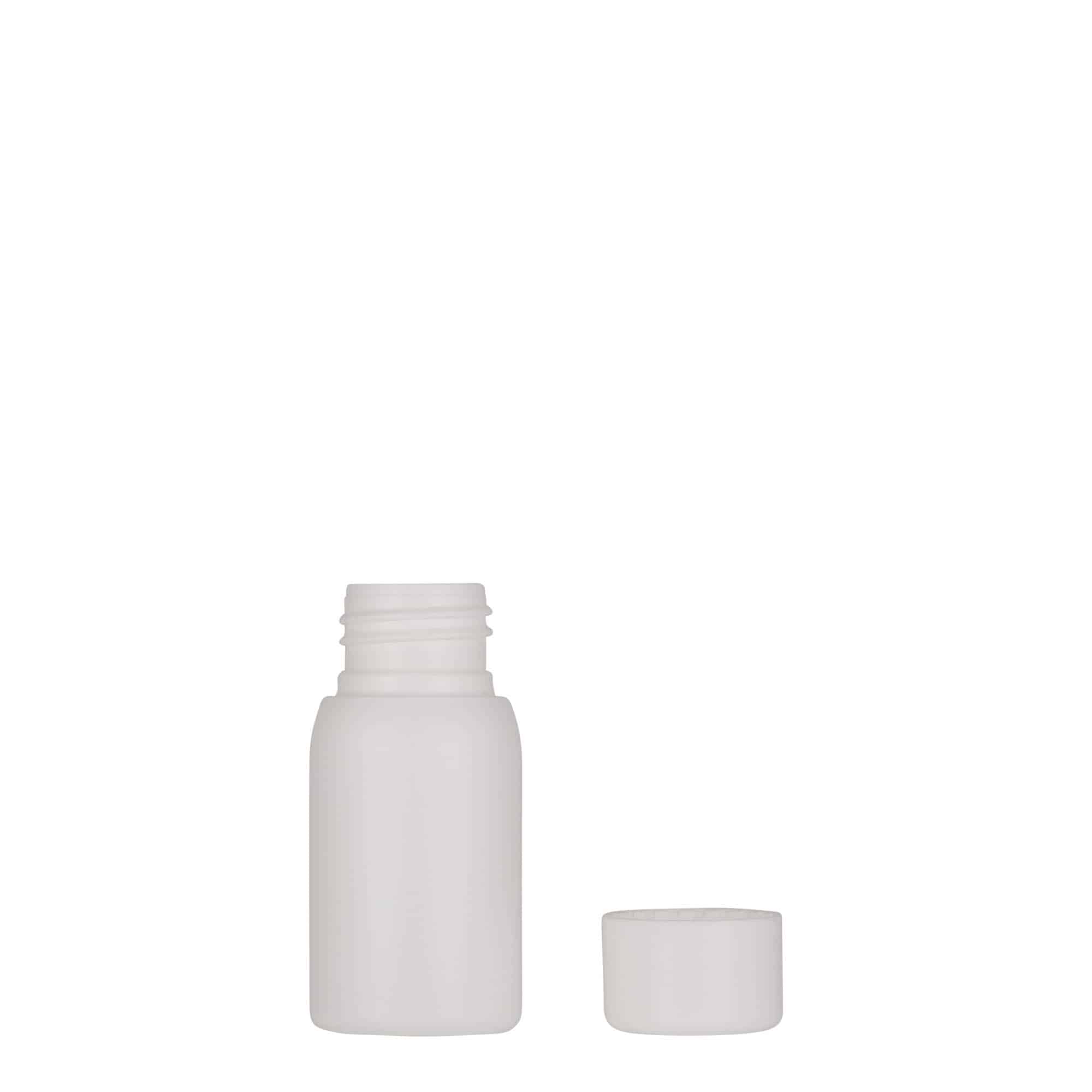 30 ml Kunststoffflasche «Tuffy», HDPE, weiss, Mündung:  24/410