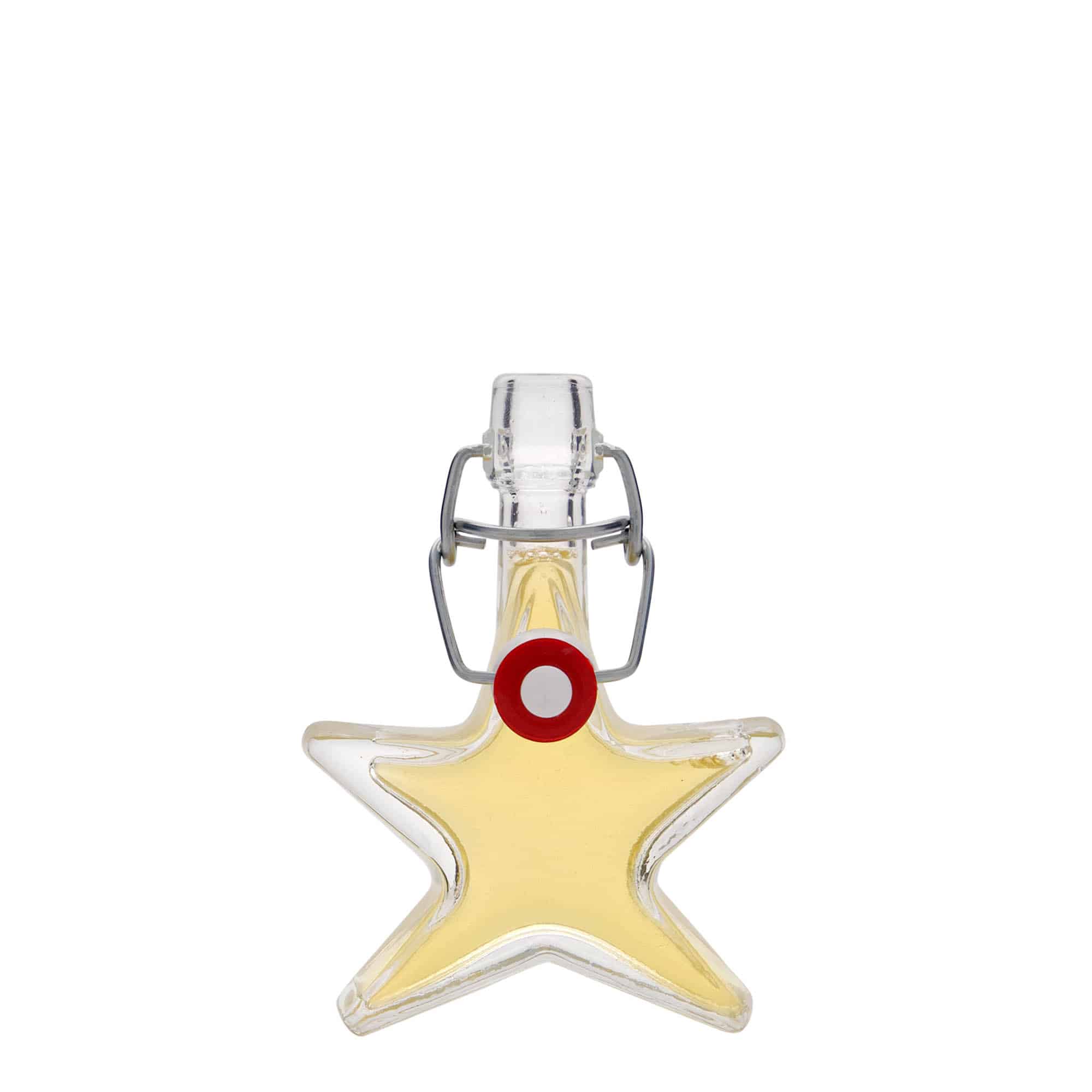 40 ml Glasflasche «Stern», Mündung: Bügelverschluss