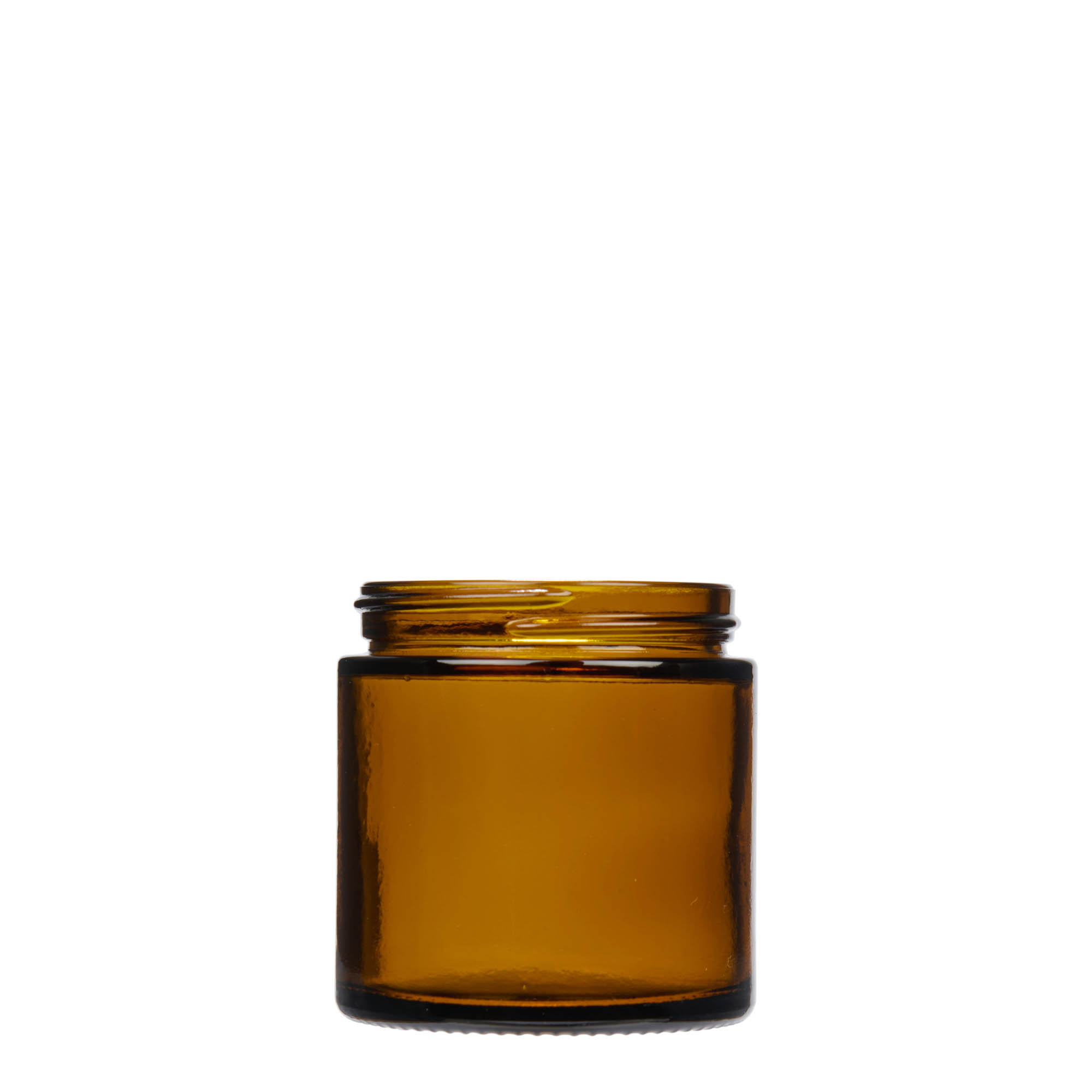 120 ml Tiegel «Brown Line», Glas, braun, Mündung: Schraubverschluss