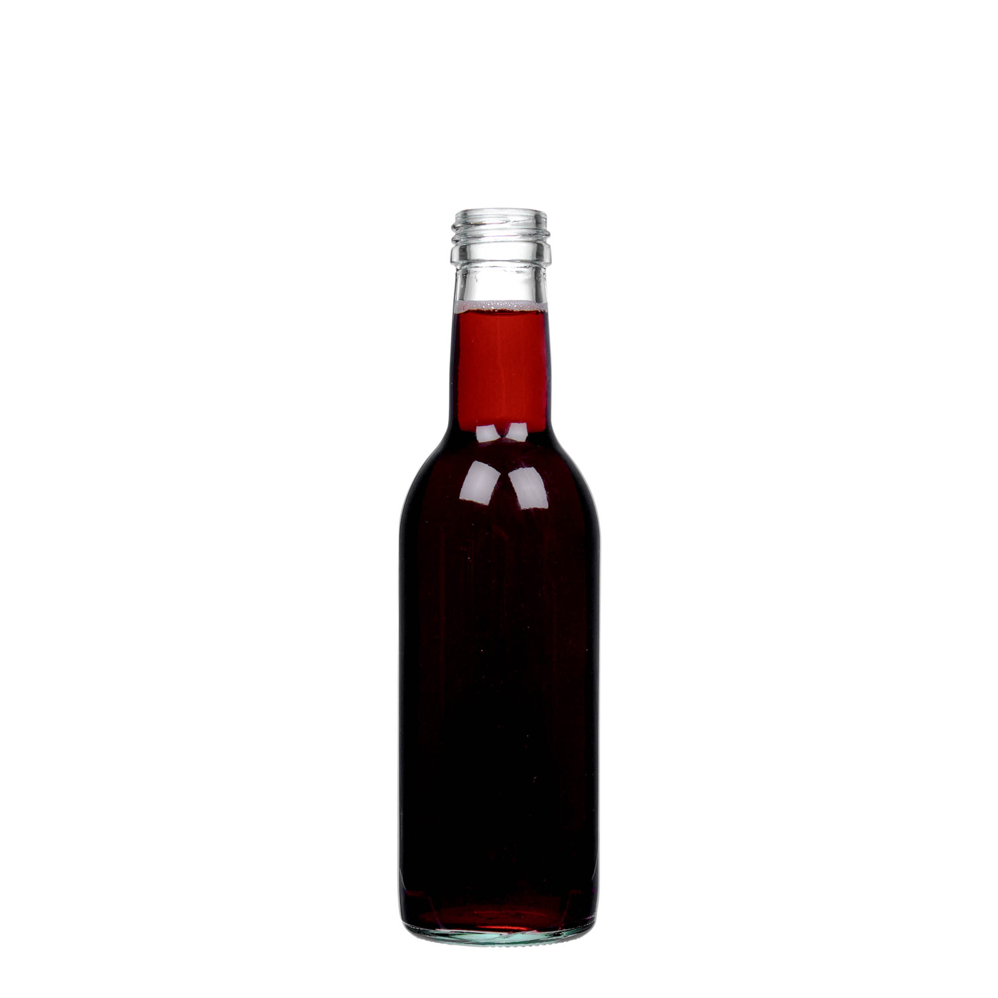 250 ml Glasflasche «Bordeaux», Mündung: PP 28