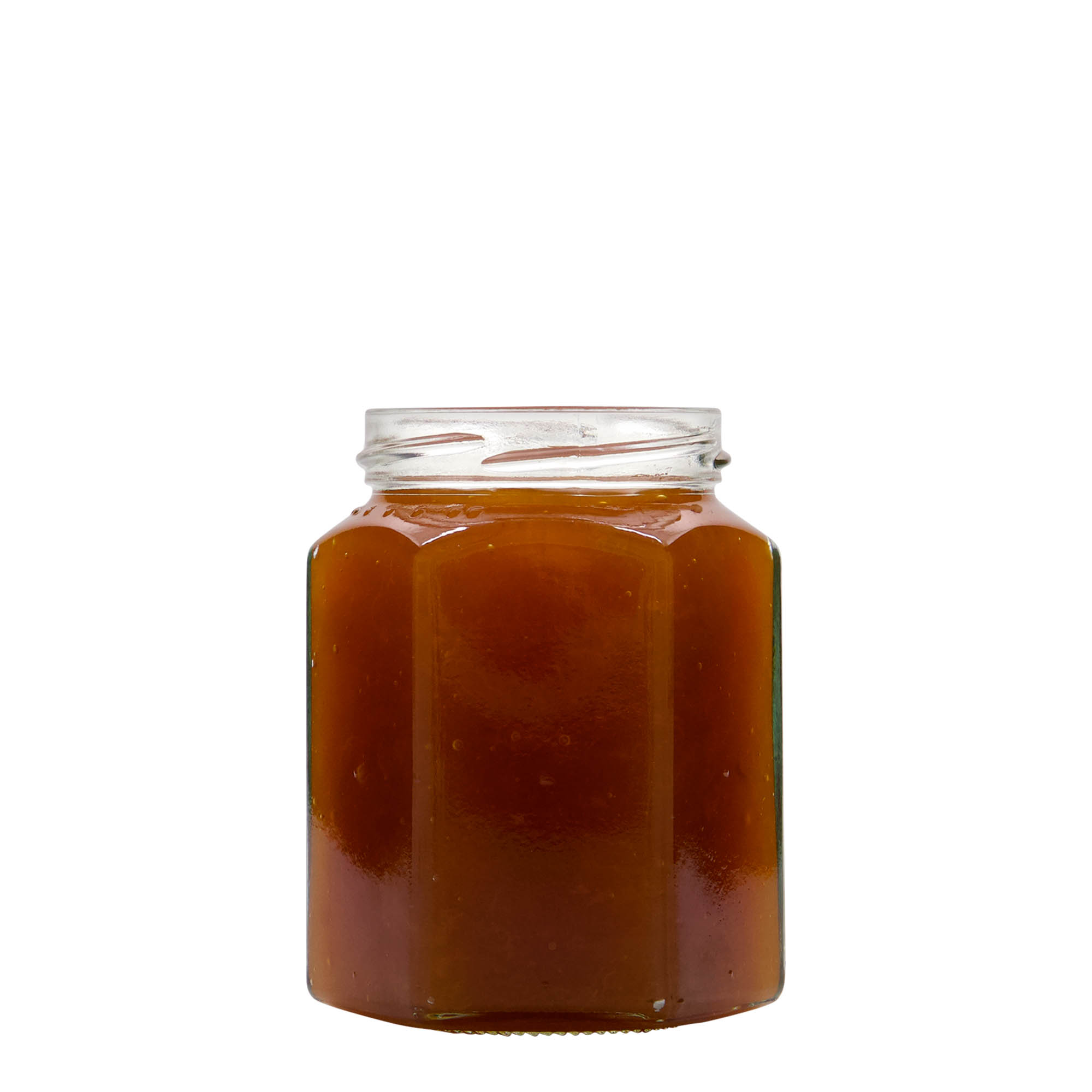 288 ml Sechskantglas, Mündung: Twist-Off (TO 63) 288 ml Sechskantglas, Mündung: Twist-Off (TO 63)