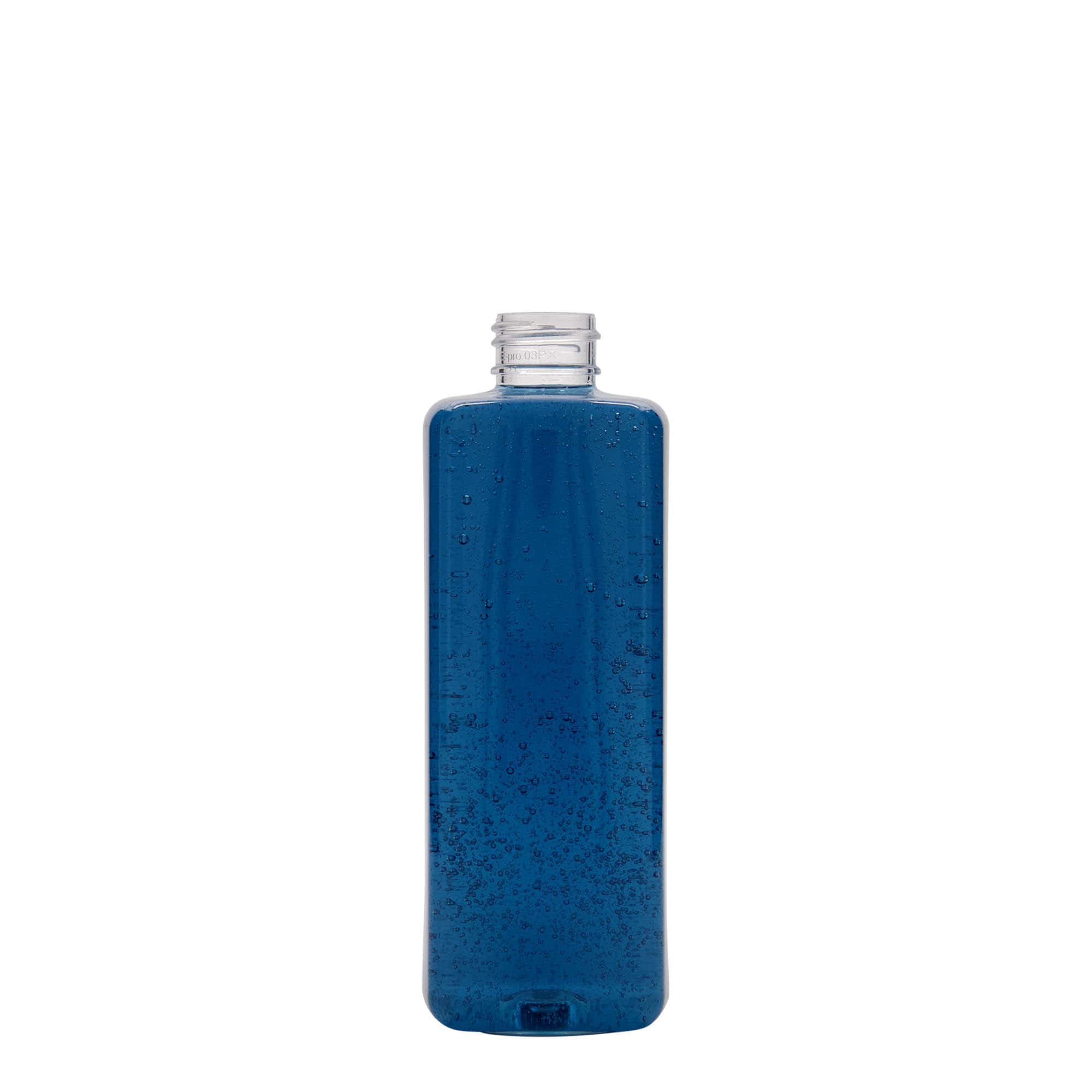 300 ml PET-Flasche «Karl», quadratisch, Kunststoff, Mündung:  24/410