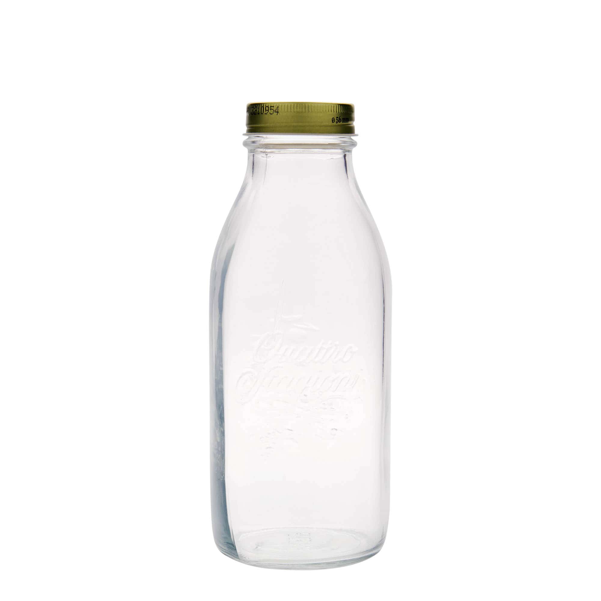 1.000 ml Glasflasche «Quattro Stagioni», Mündung: Schraubverschluss