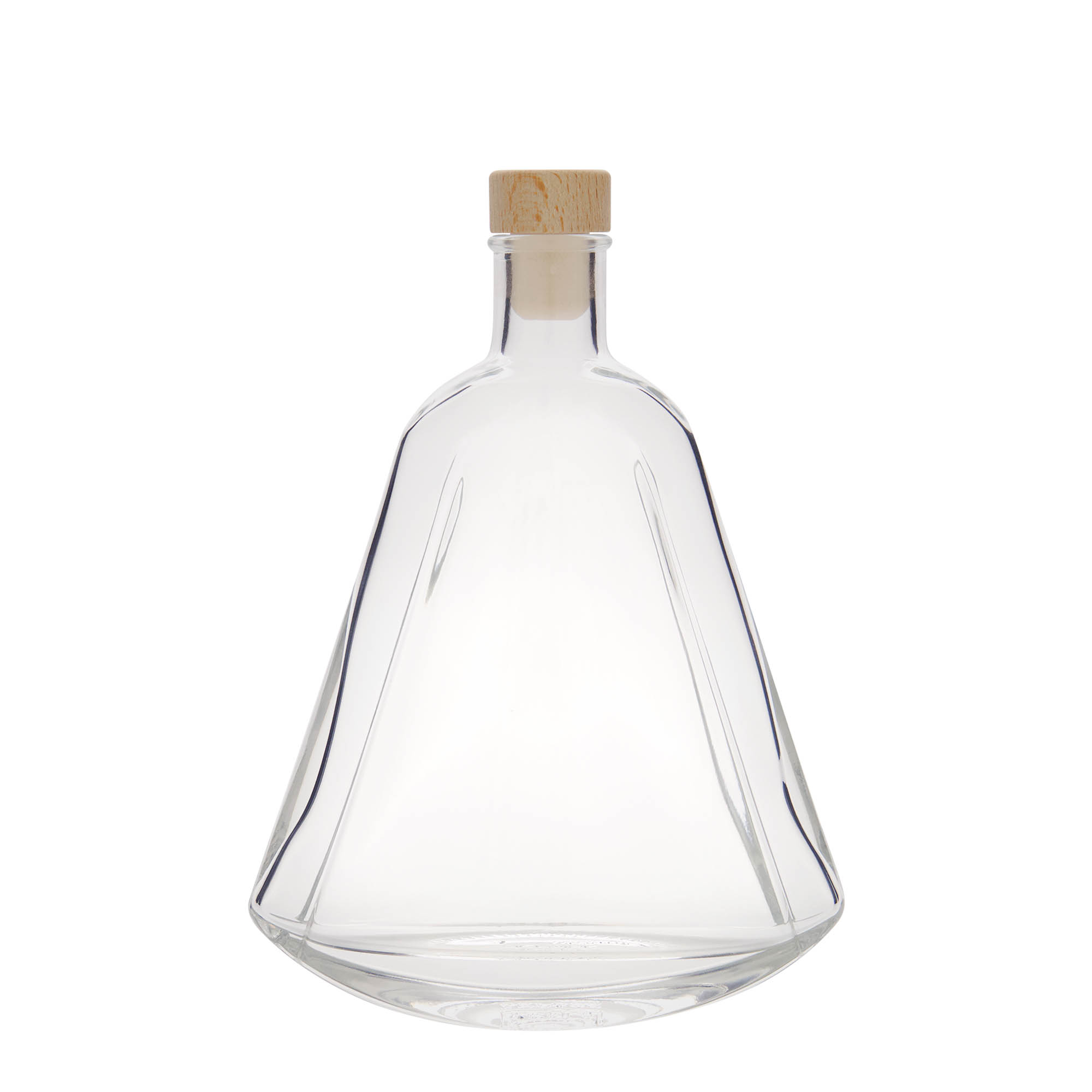 350 ml Glasflasche 'Maurizio', oval, Mündung: Kork 350 ml Glasflasche 'Maurizio', oval, Mündung: Kork