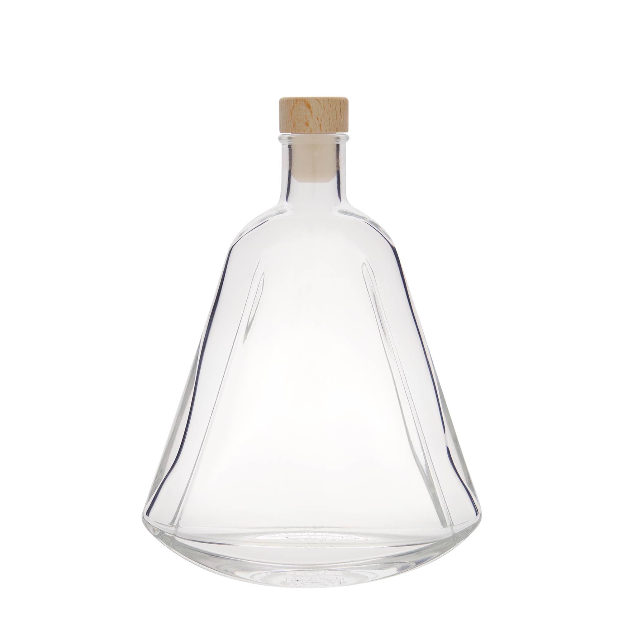 350 ml Glasflasche «Maurizio», oval, Mündung: Kork