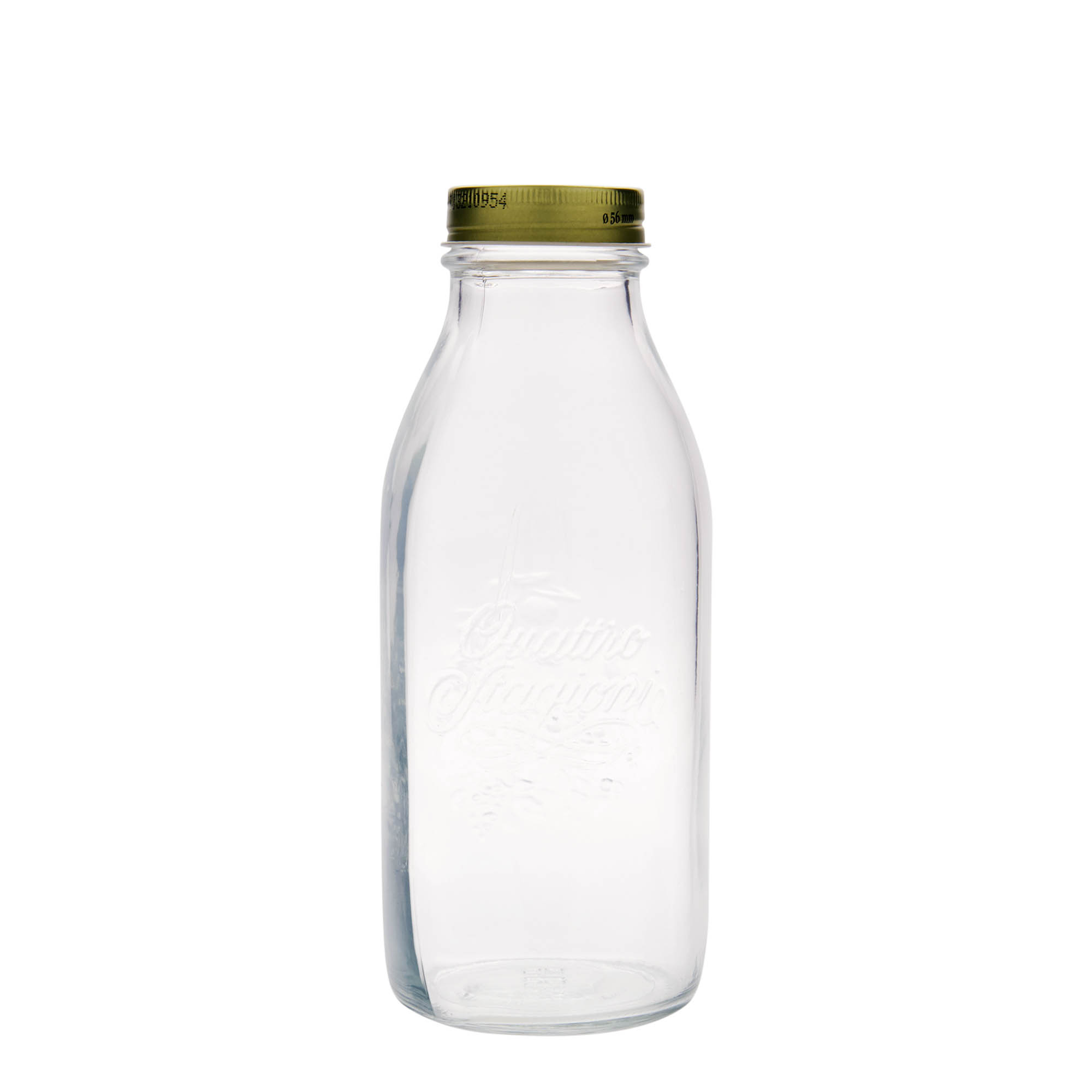1.000 ml Glasflasche «Quattro Stagioni», Mündung: Schraubverschluss