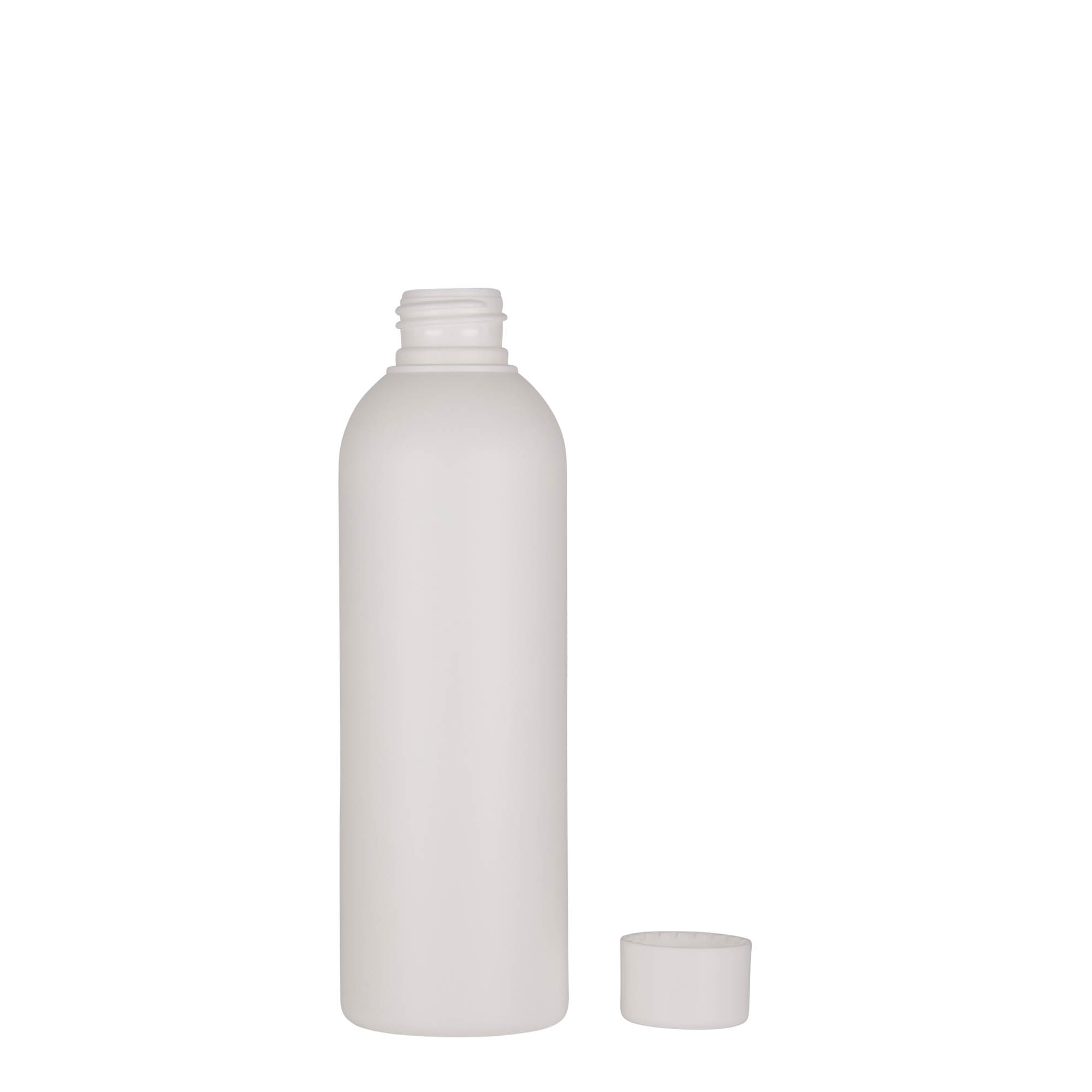 200 ml Kunststoffflasche 'Tuffy', HDPE, weiß, Mündung: 24/410