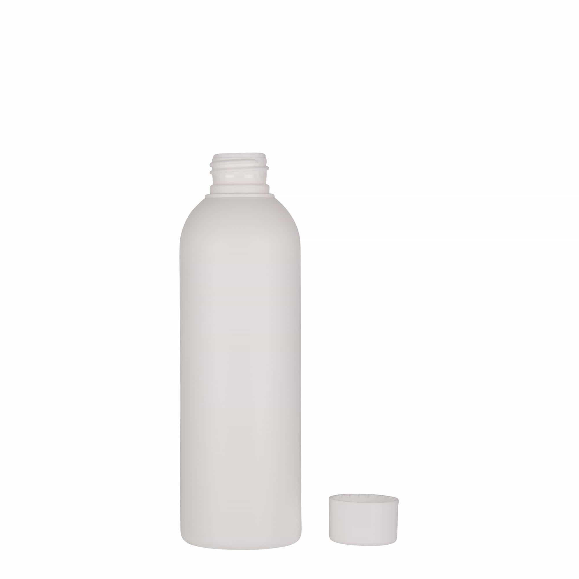 200 ml Kunststoffflasche «Tuffy», HDPE, weiss, Mündung:  24/410