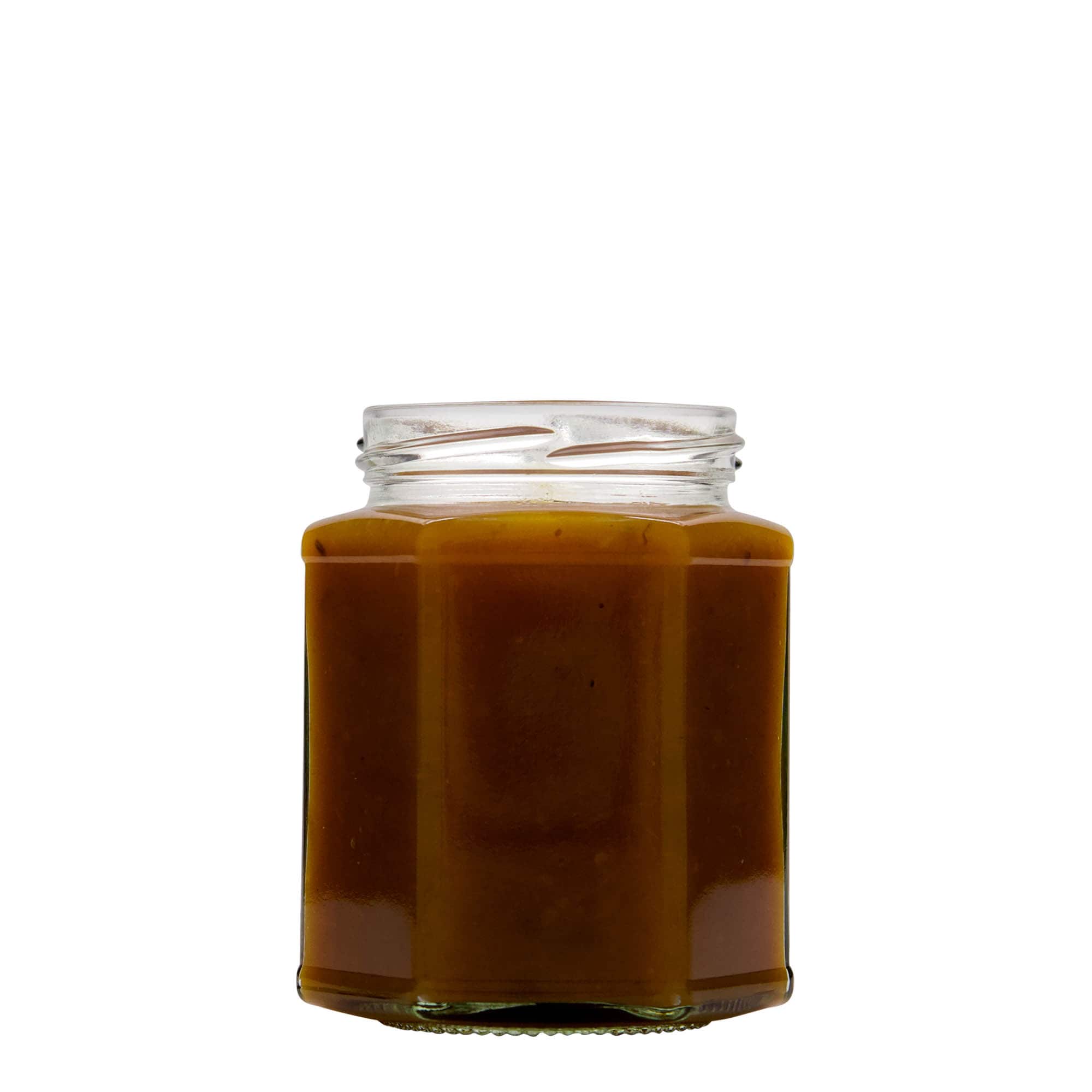 324 ml Sechskantglas, Mündung: Twist-Off (TO 66) 324 ml Sechskantglas, Mündung: Twist-Off (TO 66)