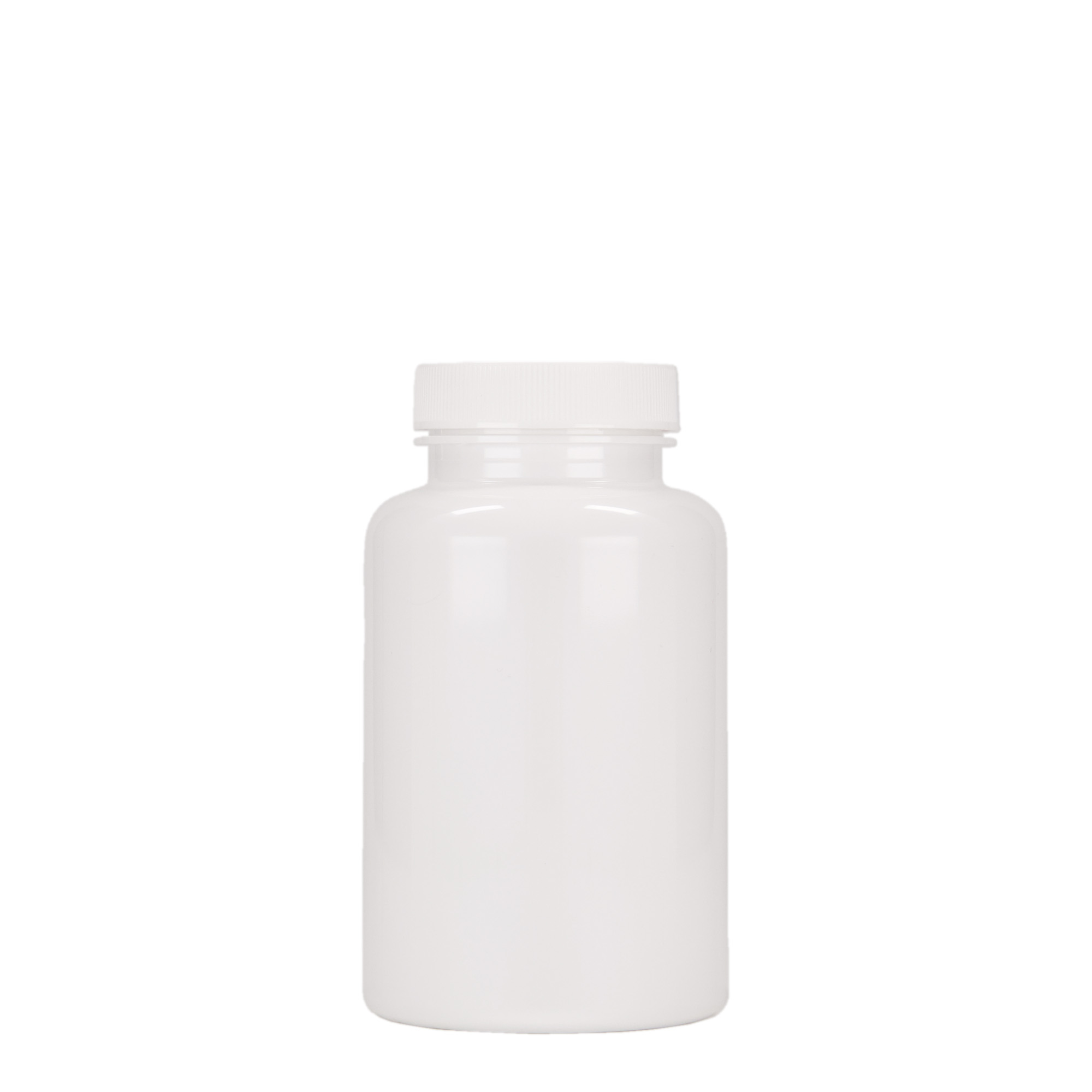250 ml PET-Packer, Kunststoff, weiß, Mündung: 45/400 250 ml PET-Packer, Kunststoff, weiß, Mündung: 45/400