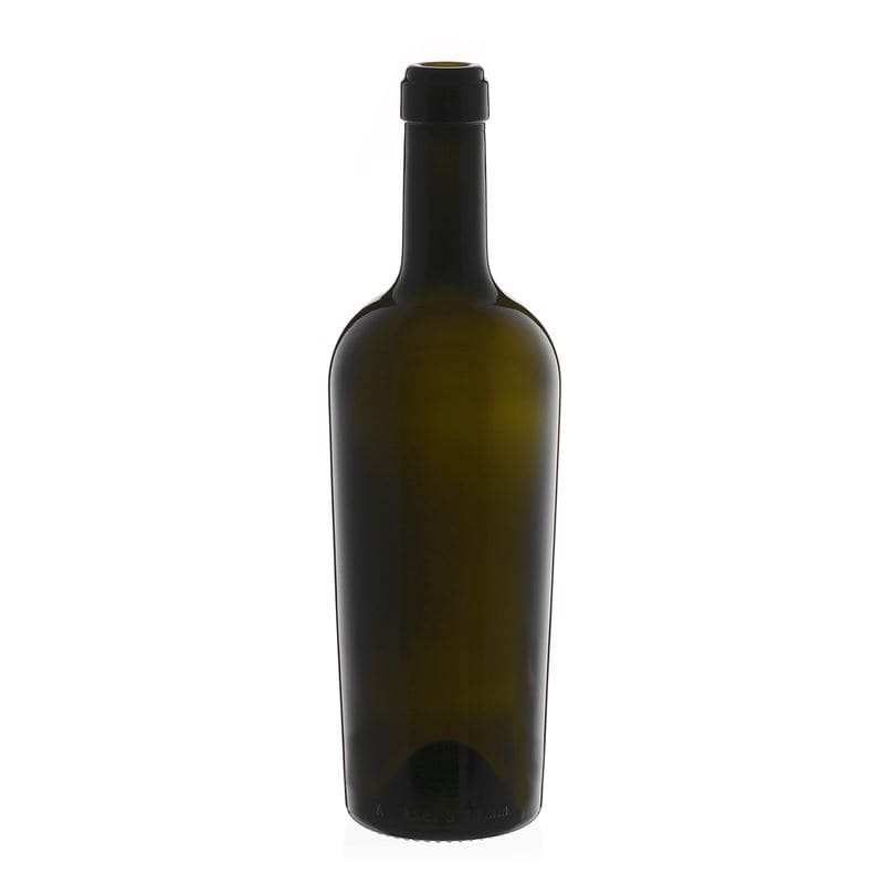 750 ml Weinflasche «Imperiale», antikgrün, Mündung: Kork