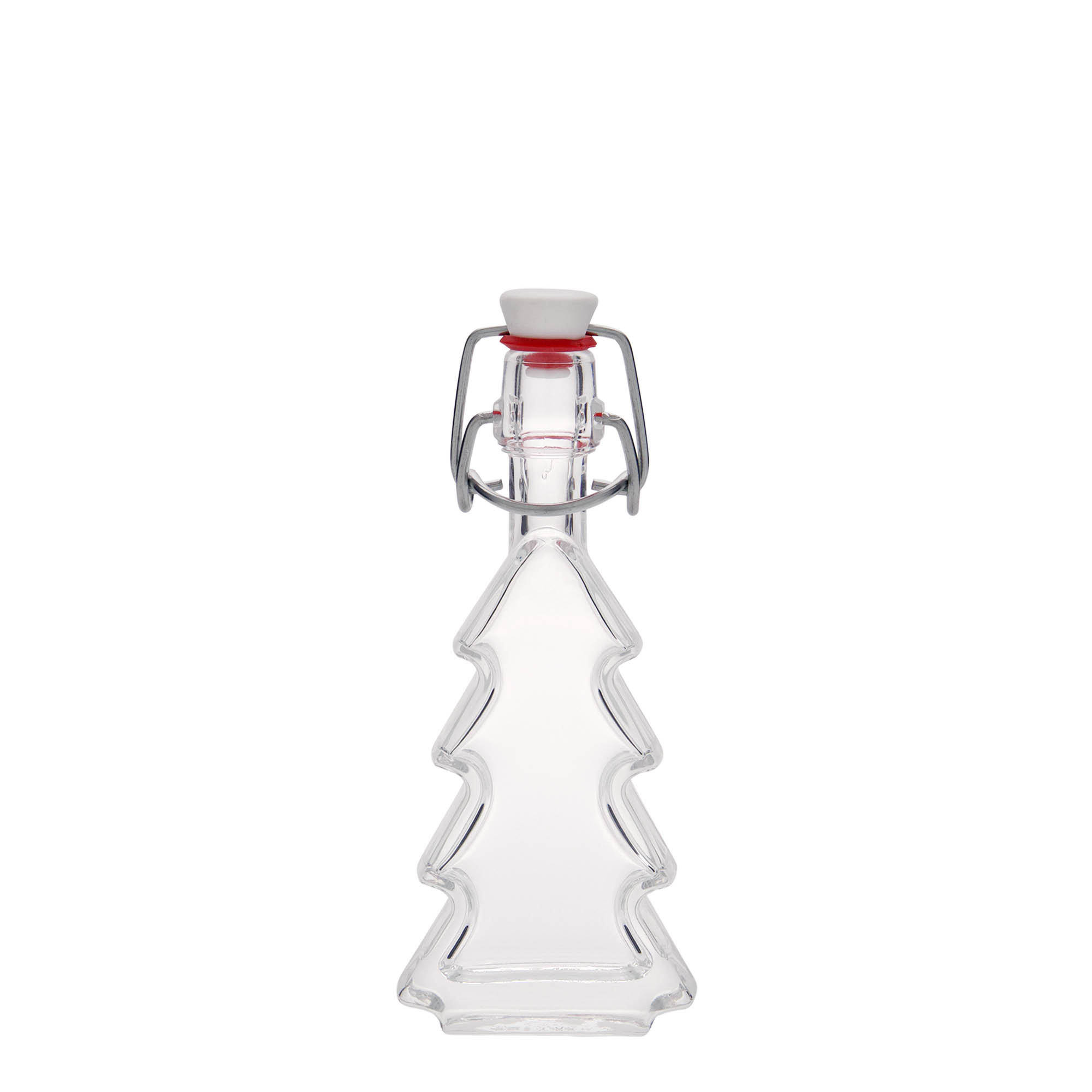 40 ml Glasflasche «Tannenbaum», Mündung: Bügelverschluss