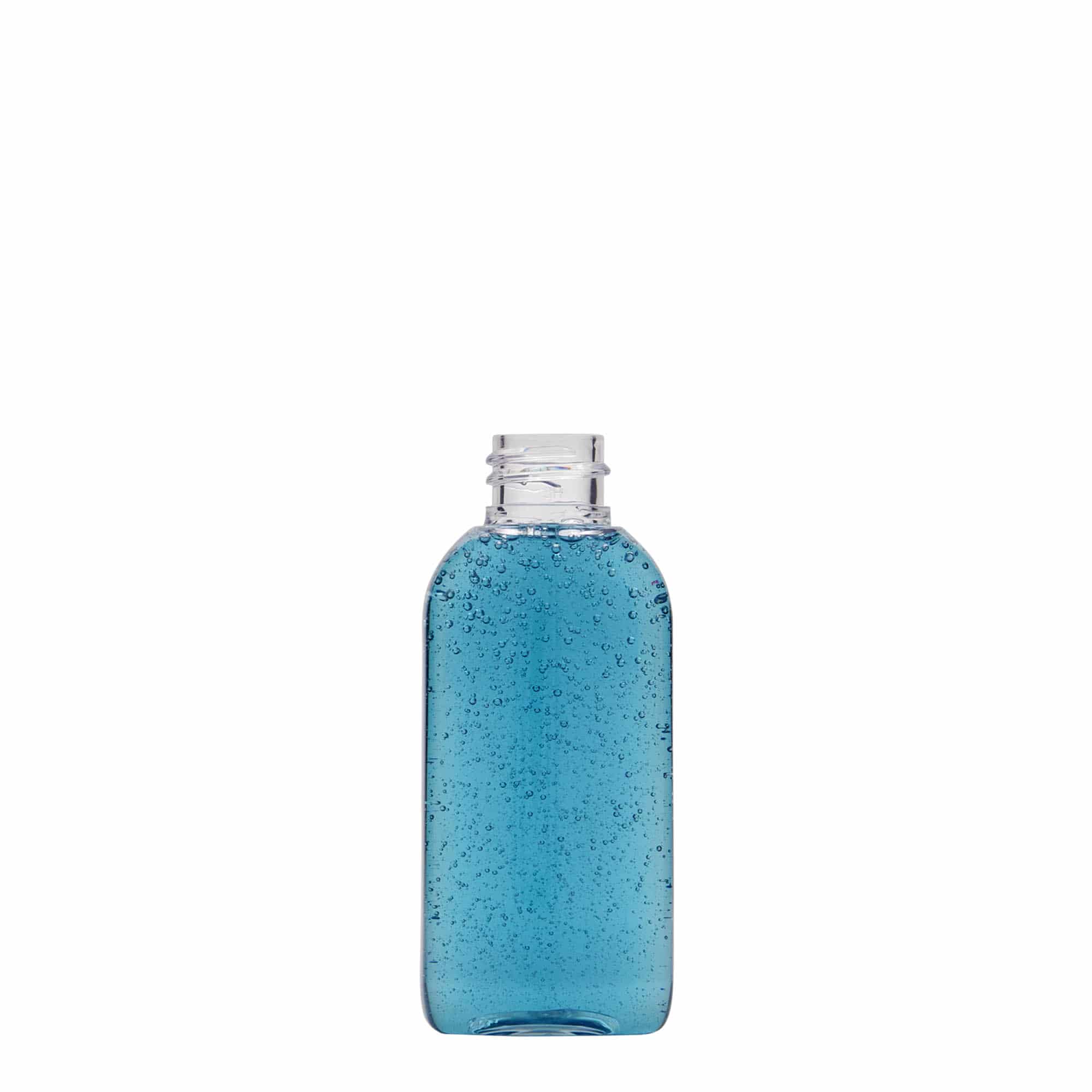 50 ml PET-Flasche «Iris», oval, Kunststoff, Mündung: 20/410