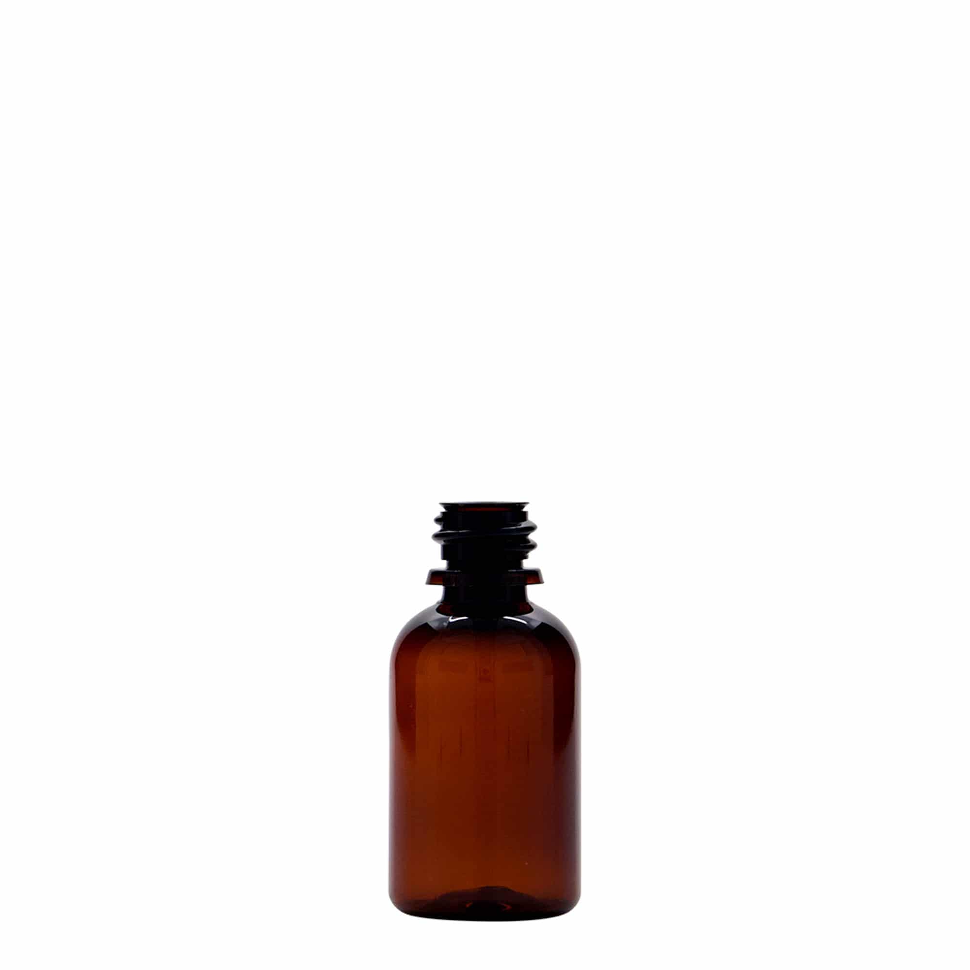30 ml PET-Medizinflasche 'Easy Living', braun, Kunststoff, Mündung: DIN 18