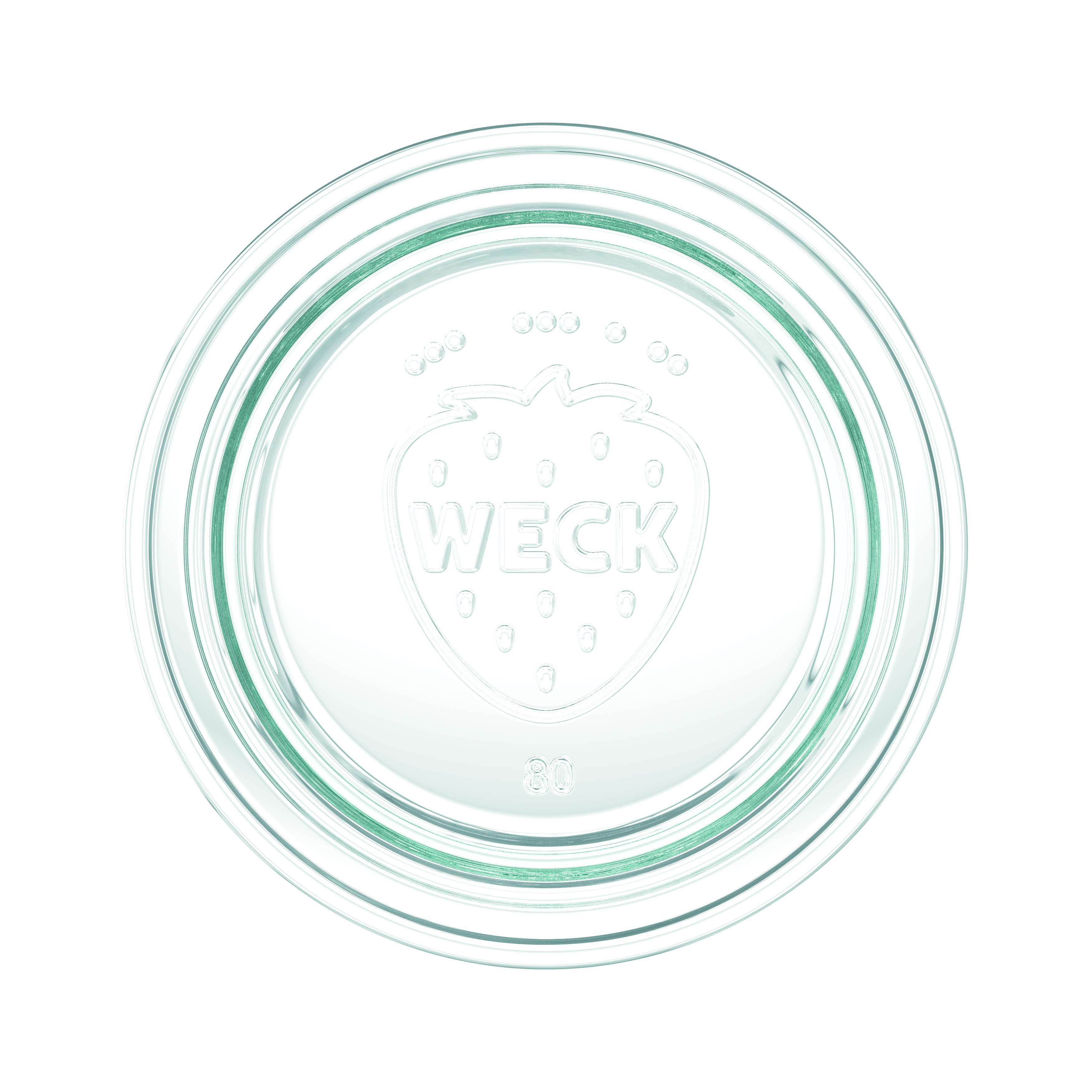 12x 165 ml WECK-Sturzglas mit Glasdeckel RR 80