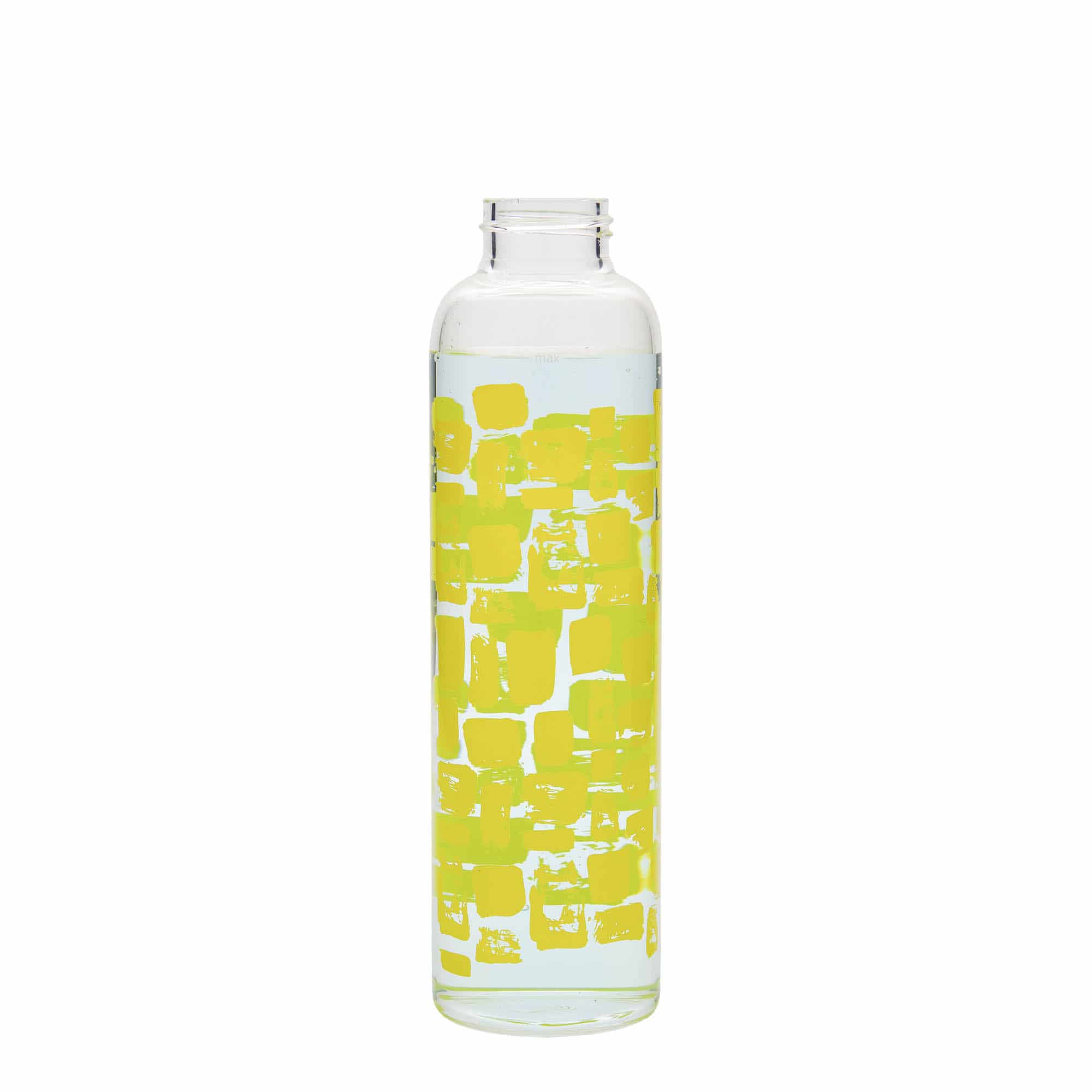 500 ml Trinkflasche «Perseus - Gelbe Rechtecke», Mündung: Schraubverschluss