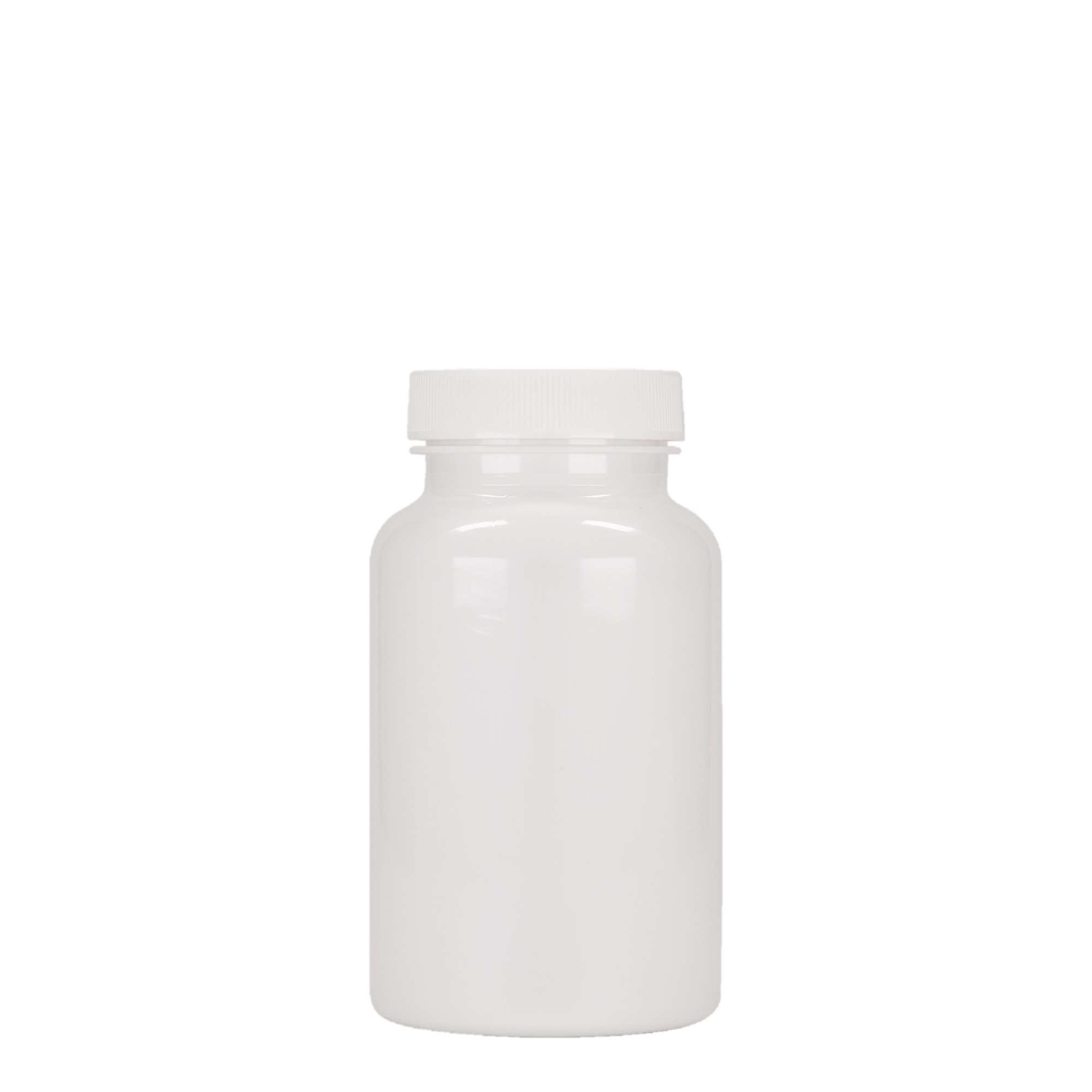 200 ml PET-Packer, Kunststoff, weiß, Mündung: 45/400 200 ml PET-Packer, Kunststoff, weiß, Mündung: 45/400