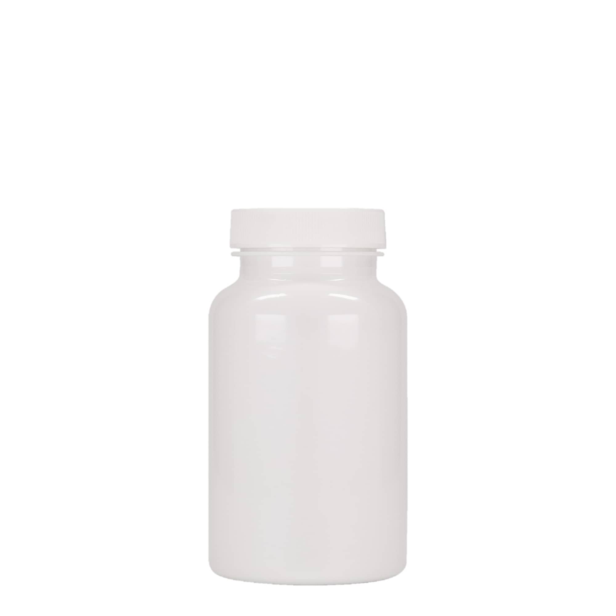200 ml PET-Packer, Kunststoff, weiss, Mündung:  45/400