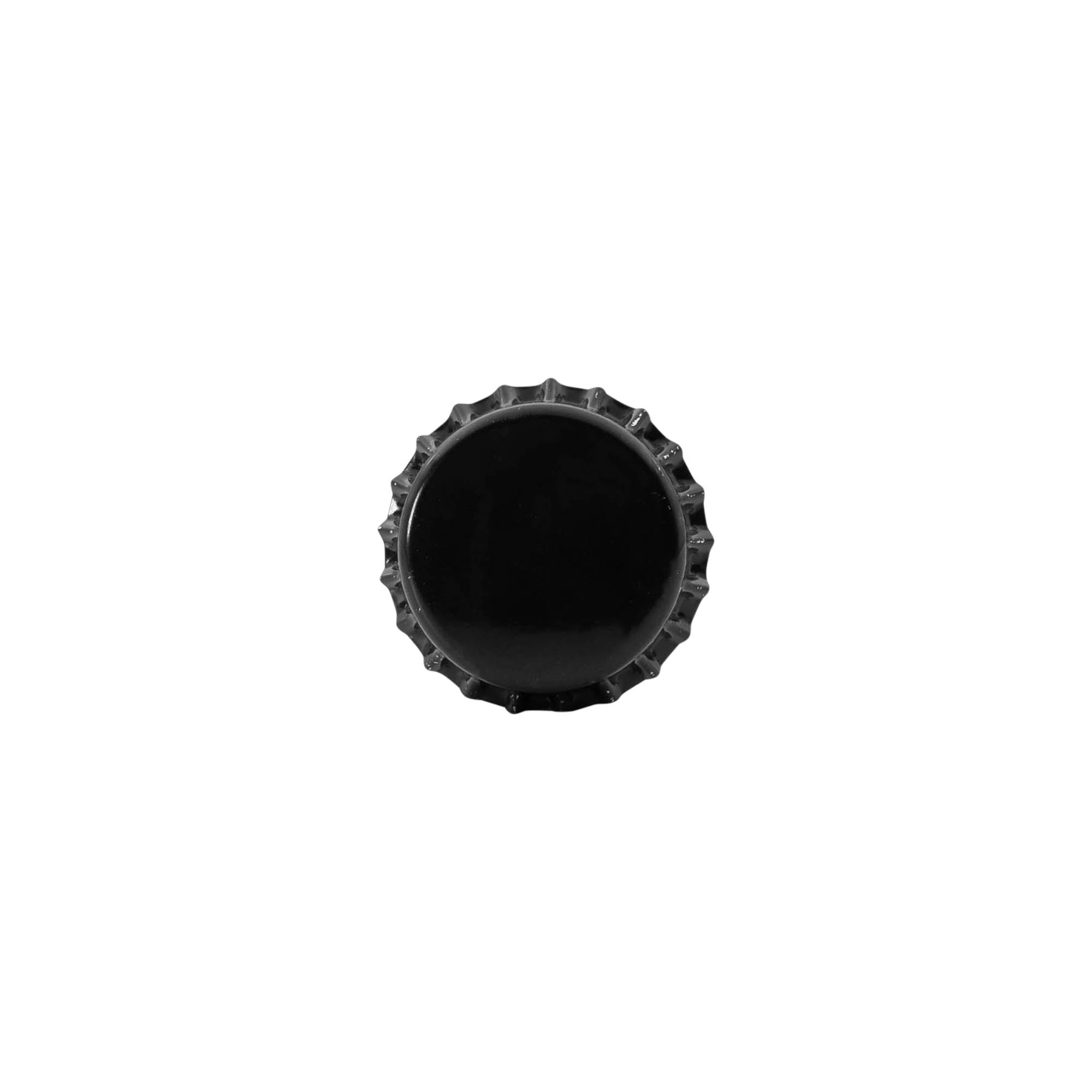 Kronkorken 26 mm, Metall, schwarz Kronkorken 26 mm, Metall, schwarz