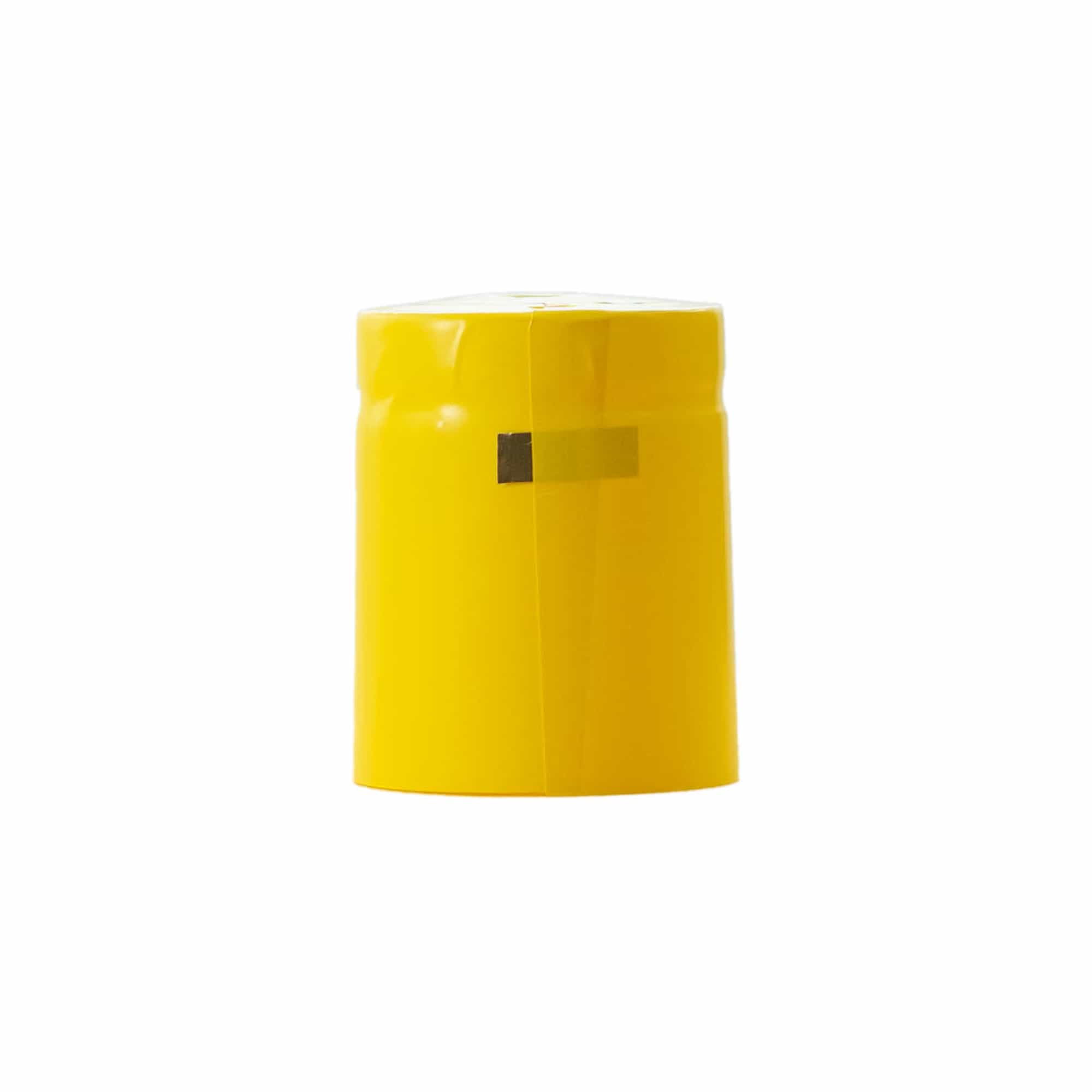 Schrumpfkapsel 32x41, PVC-Kunststoff, gelb Schrumpfkapsel 32x41, PVC-Kunststoff, gelb