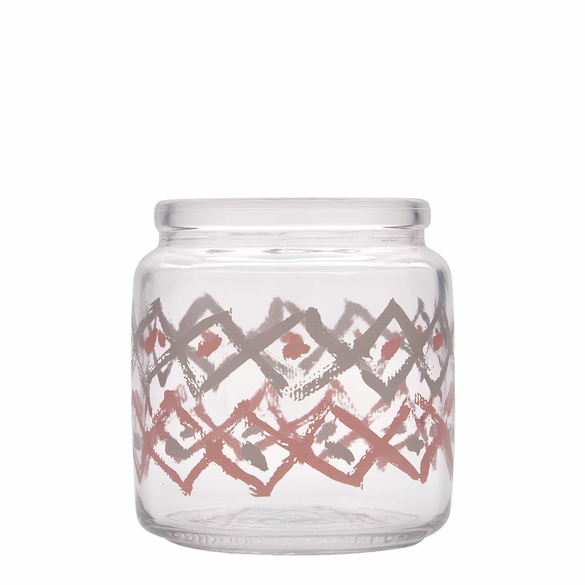 750 ml Korkenglas 'Giara', Motiv: Manolibera rosa, Mündung: Kork 750 ml Korkenglas 'Giara', Motiv: Manolibera rosa, Mündung: Kork