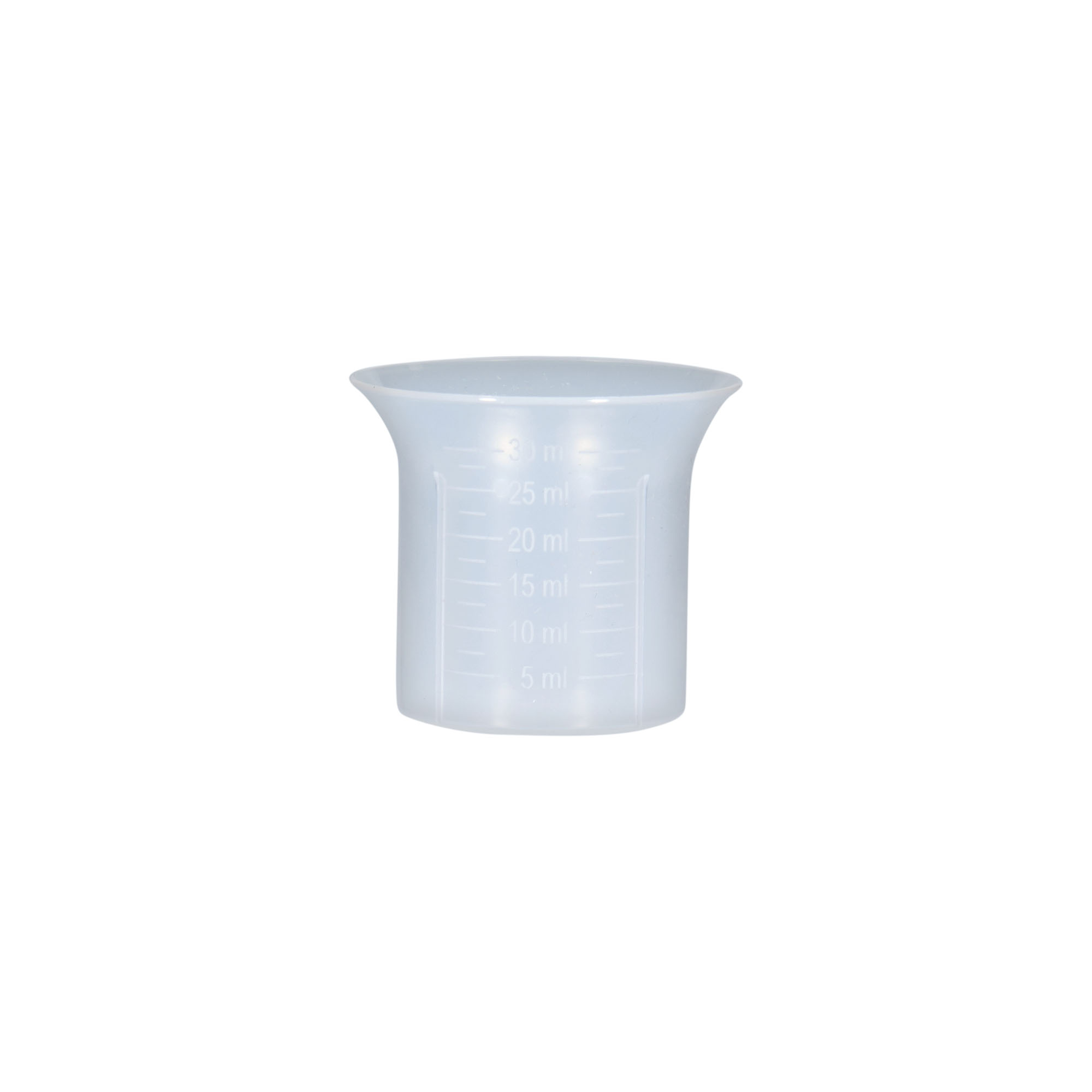 Messbecher 5-30 ml, PP-Kunststoff Messbecher 5-30 ml, PP-Kunststoff