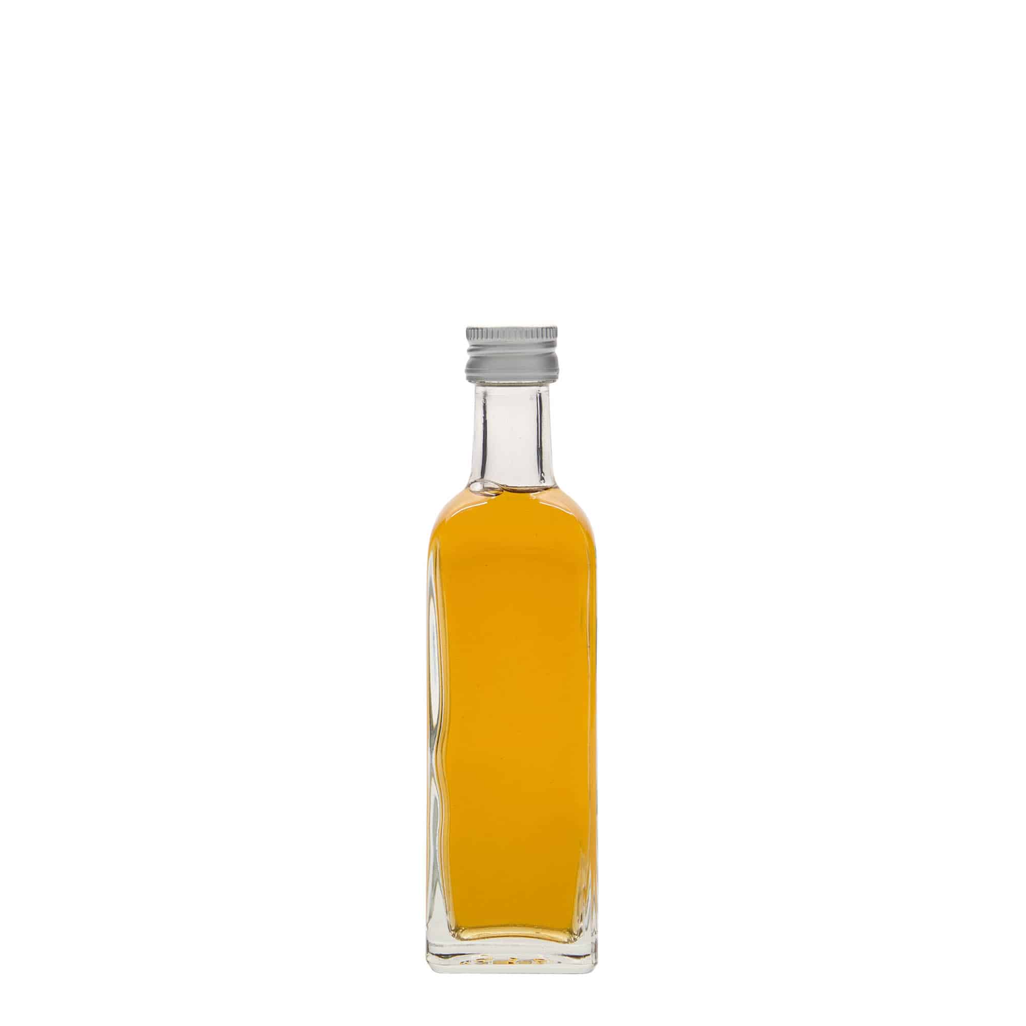 60 ml Glasflasche «Marasca», quadratisch, Mündung: PP 18