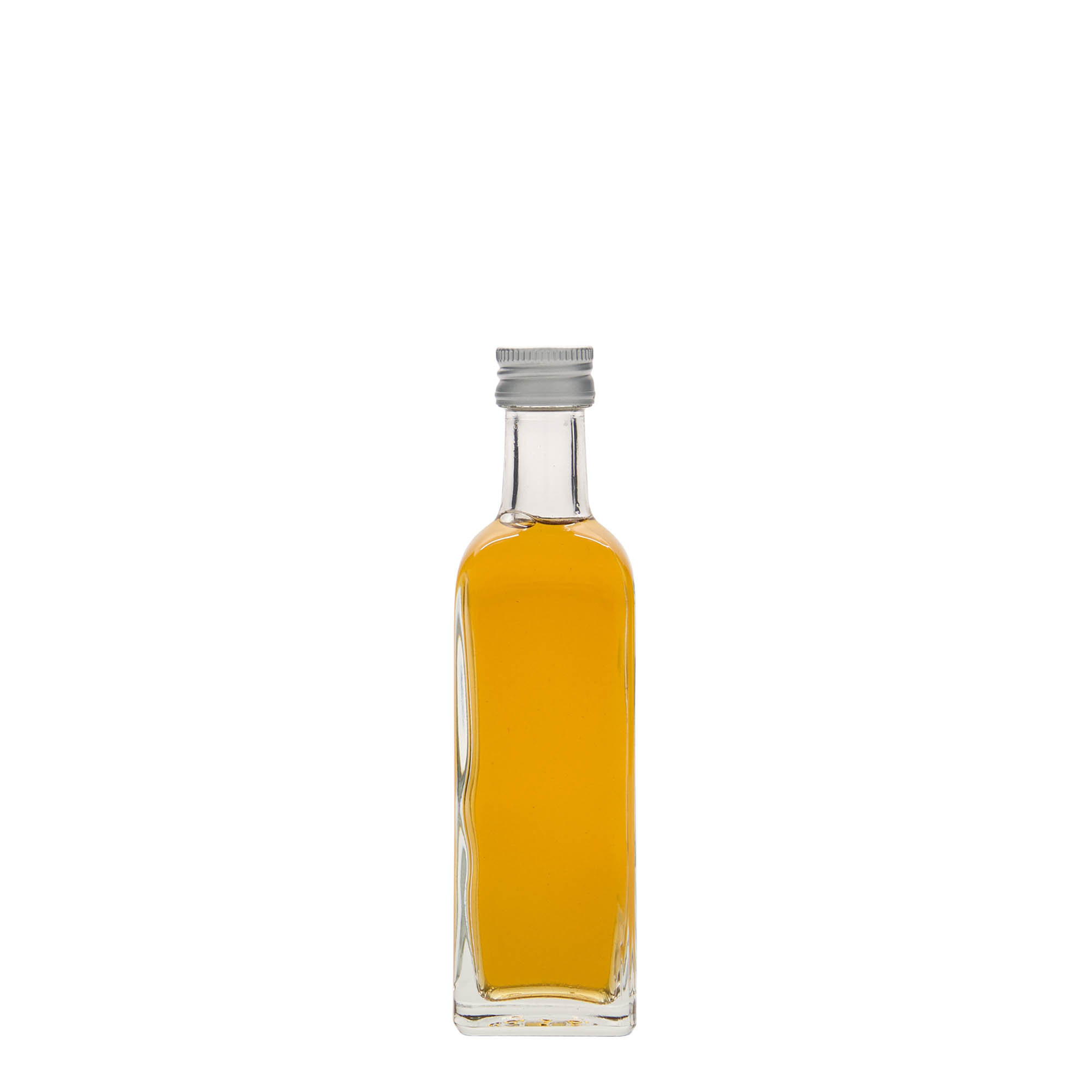 60 ml Glasflasche «Marasca», quadratisch, Mündung: PP 18