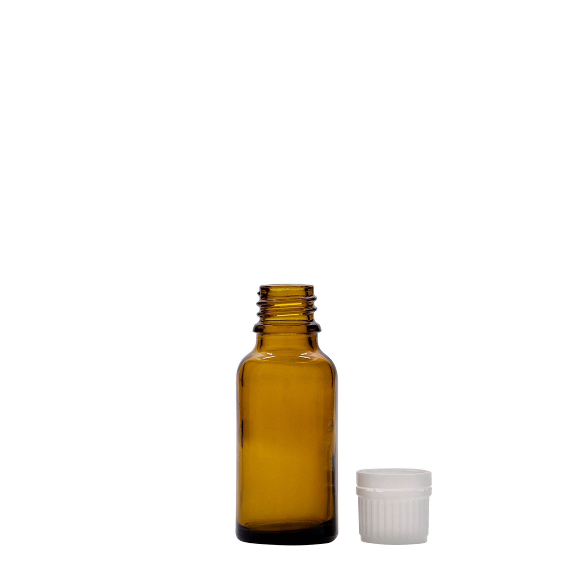 20 ml Medizinflasche, Glas braun, Mündung: DIN 18
