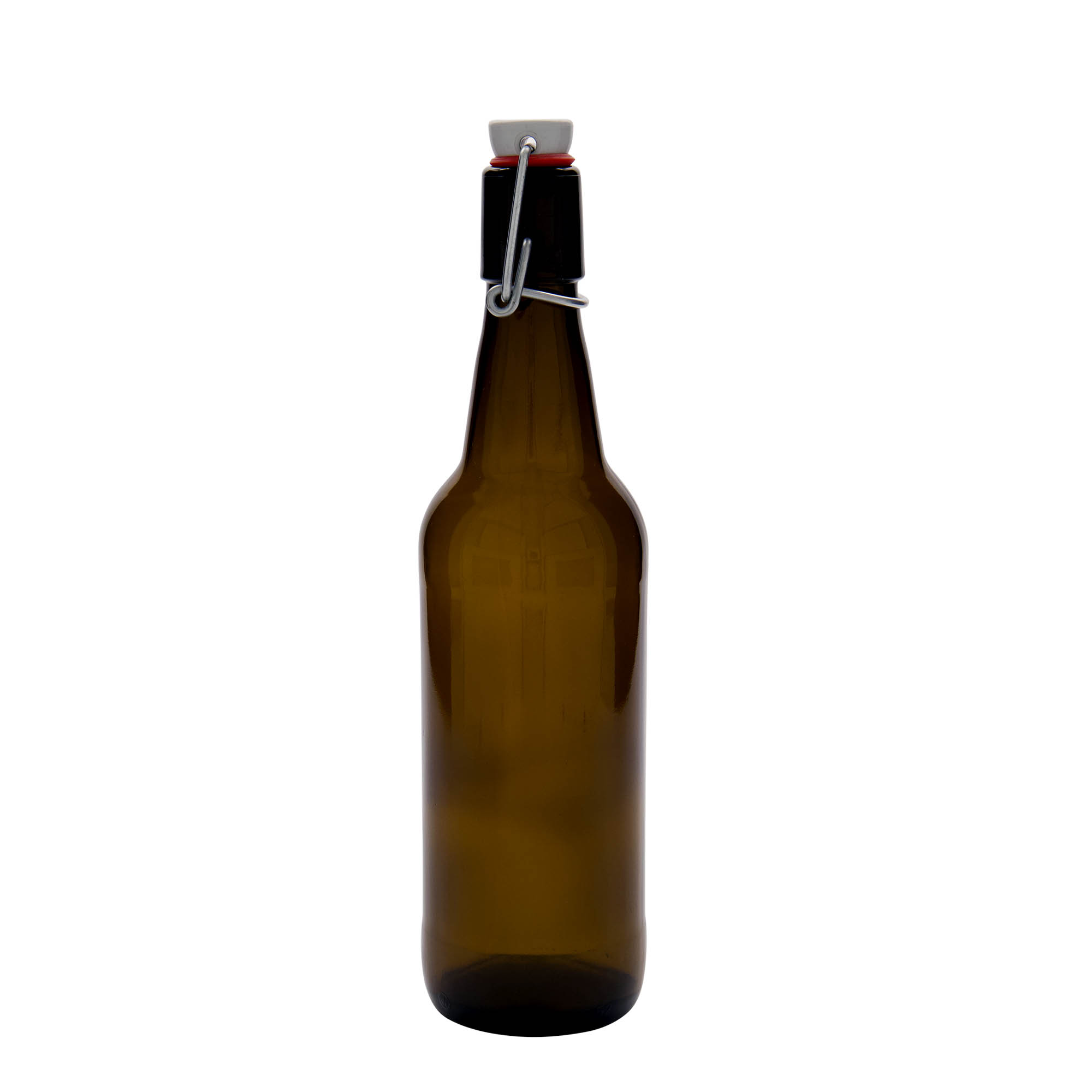 500 ml Bierflasche, Glas, braun, Mündung: Bügelverschluss 500 ml Bierflasche, Glas, braun, Mündung: Bügelverschluss