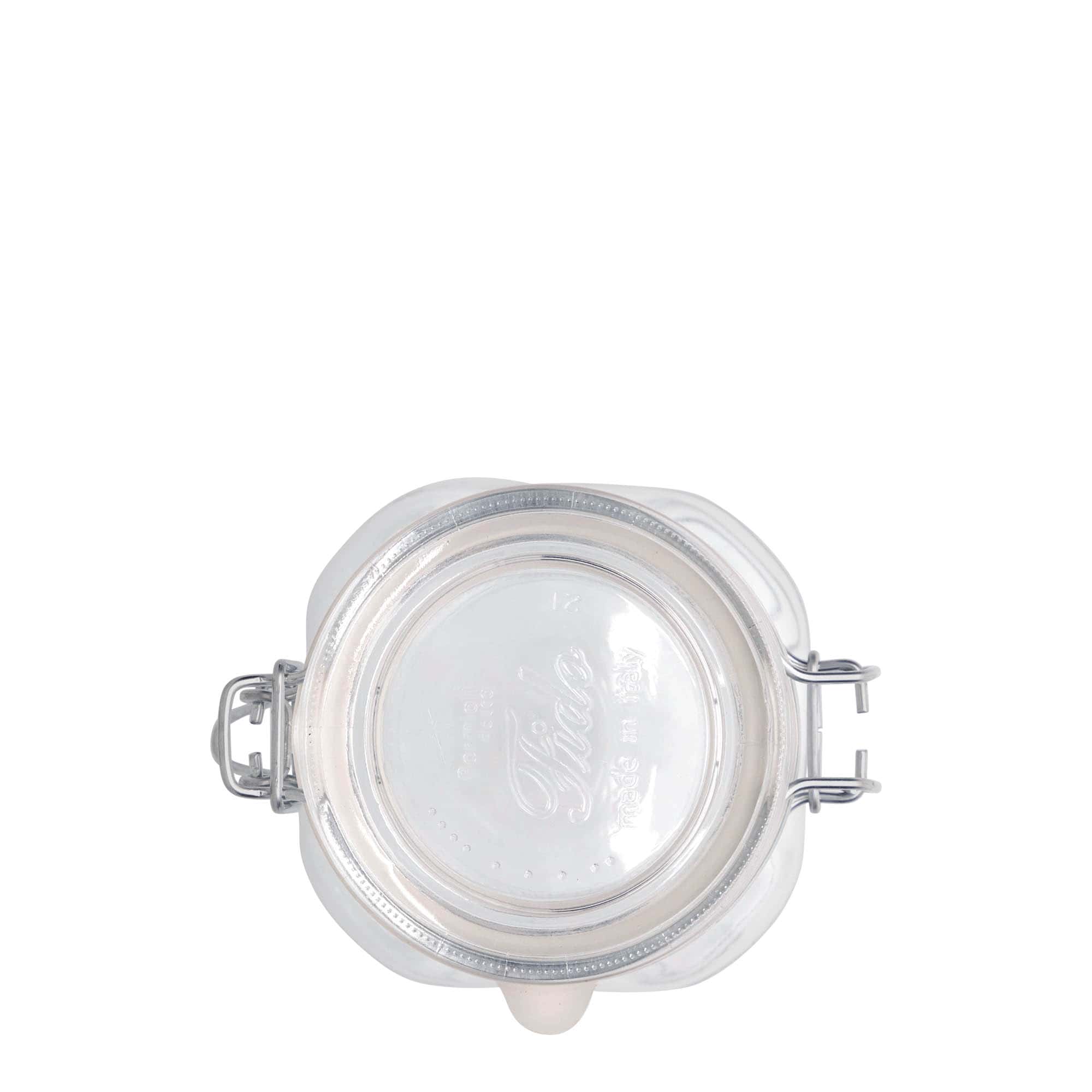 500 ml Drahtbügelglas 'Fido', quadratisch, Mündung: Drahtbügelverschluss 500 ml Drahtbügelglas 'Fido', quadratisch, Mündung: Drahtbügelverschluss