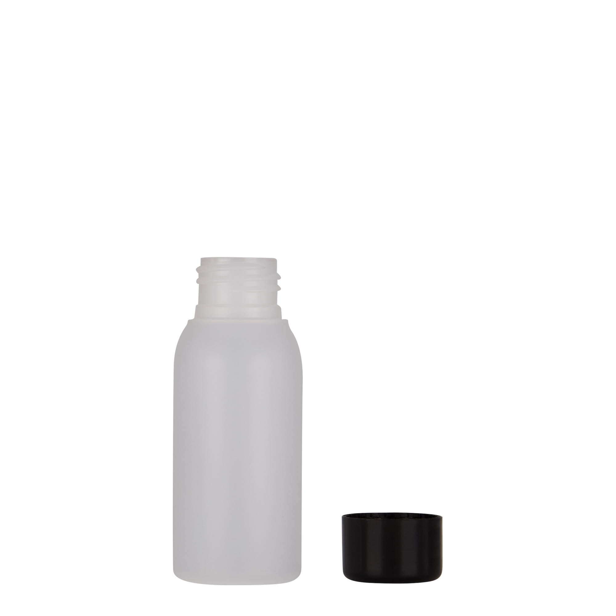 50 ml Kunststoffflasche 'Tuffy', HDPE, natur, Mündung: 24/410