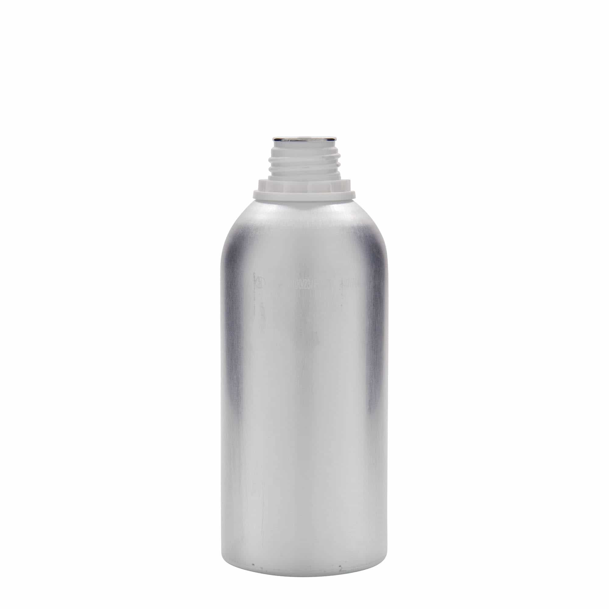 625 ml Aluminiumflasche, Metall, silber, Mündung: DIN 32 625 ml Aluminiumflasche, Metall, silber, Mündung: DIN 32
