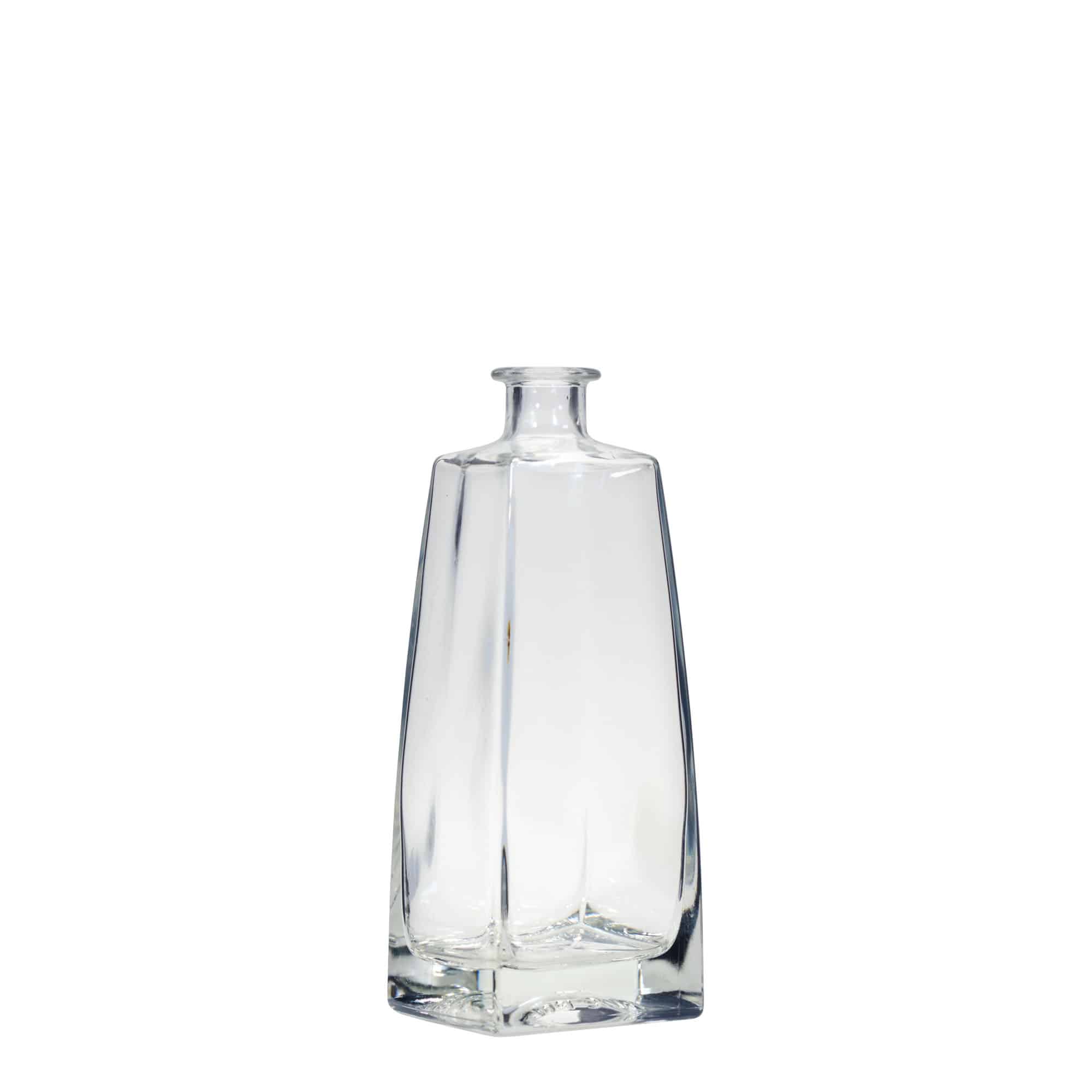 700 ml Glasflasche 'Timmy', rechteckig, Mündung: Kork