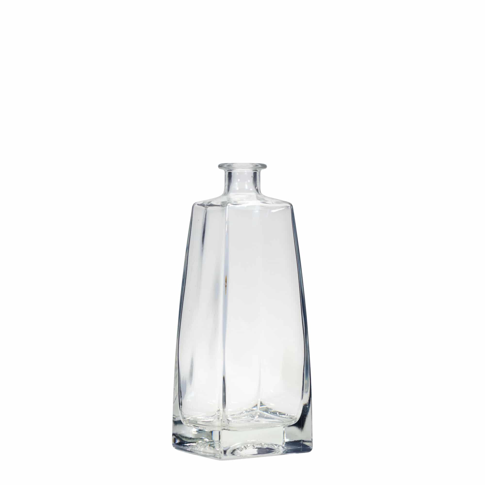 700 ml Glasflasche 'Timmy', rechteckig, Mündung: Kork