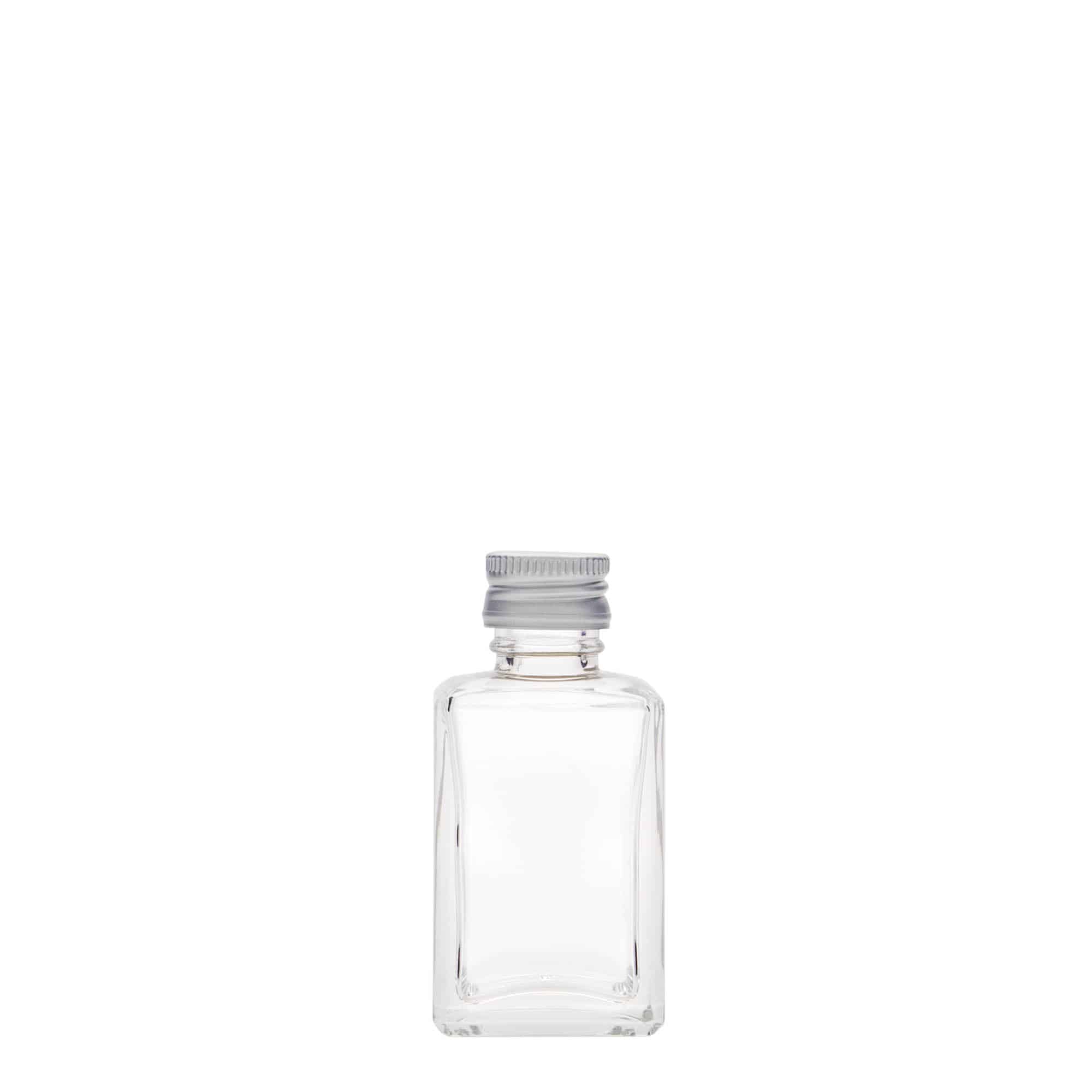 30 ml Glasflasche «Tamme», quadratisch, Mündung: PP 18