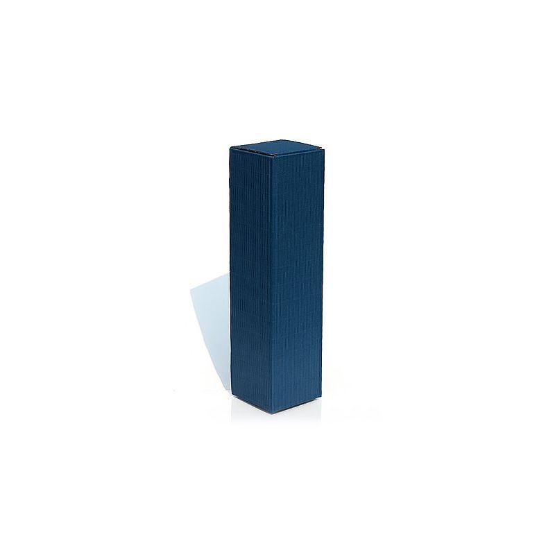 Geschenkkarton «Welle», rechteckig, Pappe, blau
