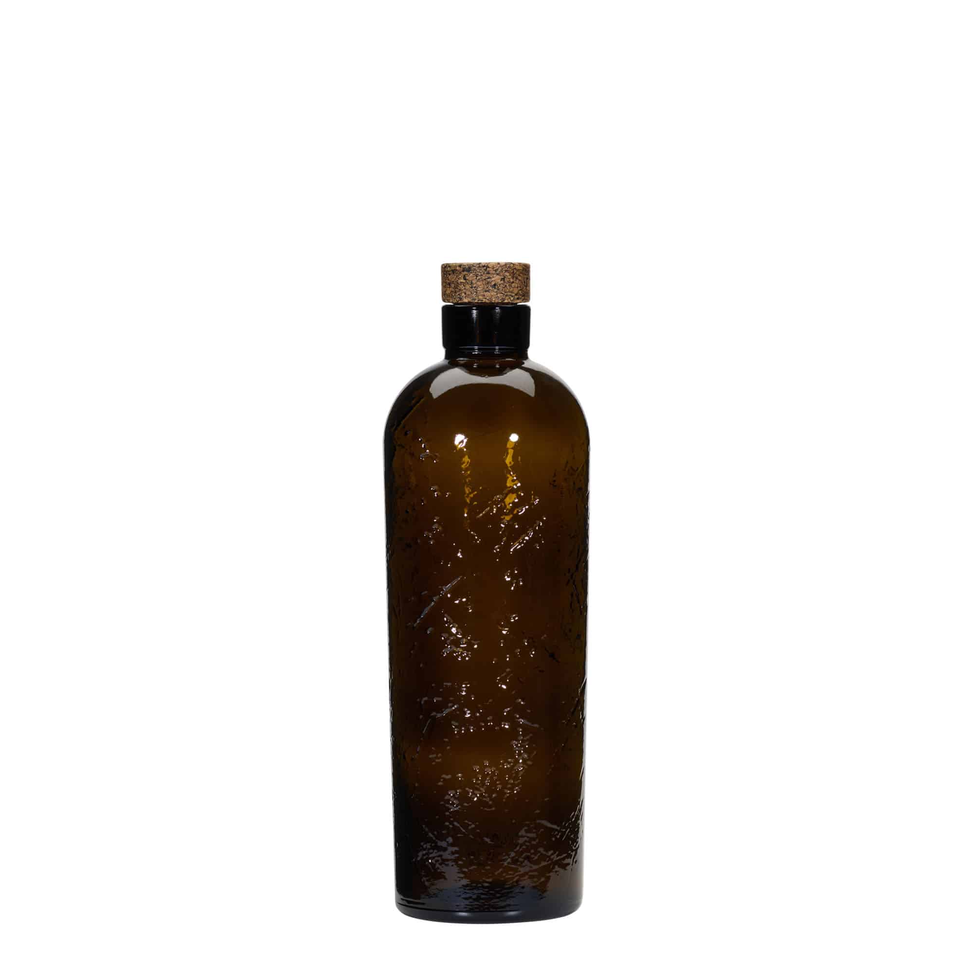 700 ml Wildly Crafted Glasflasche 'Natural', braun, Mündung: Kork