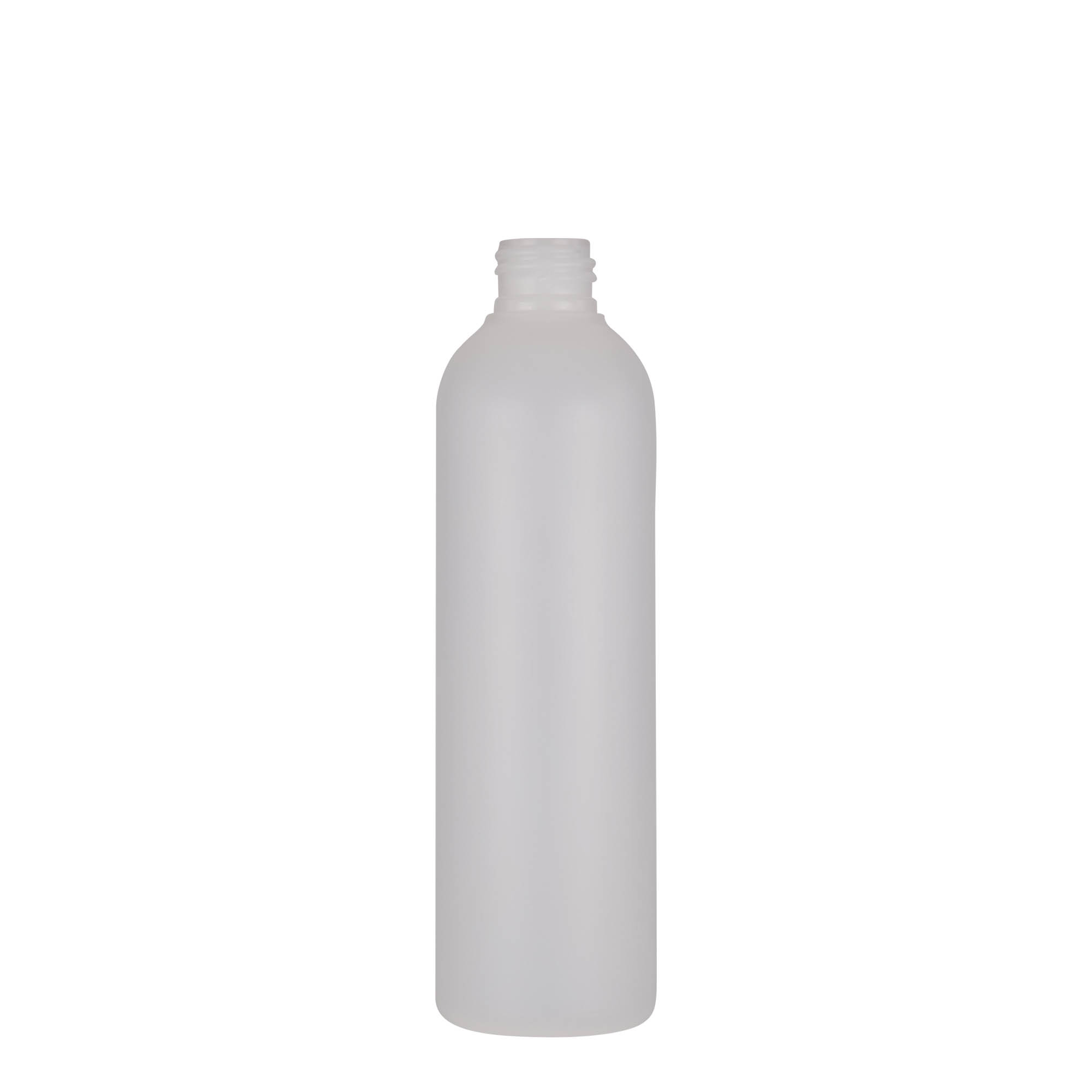 250 ml Kunststoffflasche «Tuffy», HDPE, natur, Mündung:  24/410