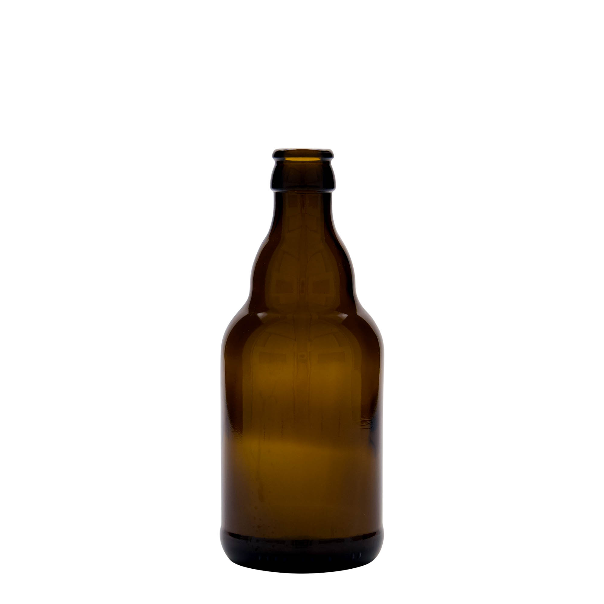 330 ml Bierflasche «Steinie», Glas, braun, Mündung: Kronkorken