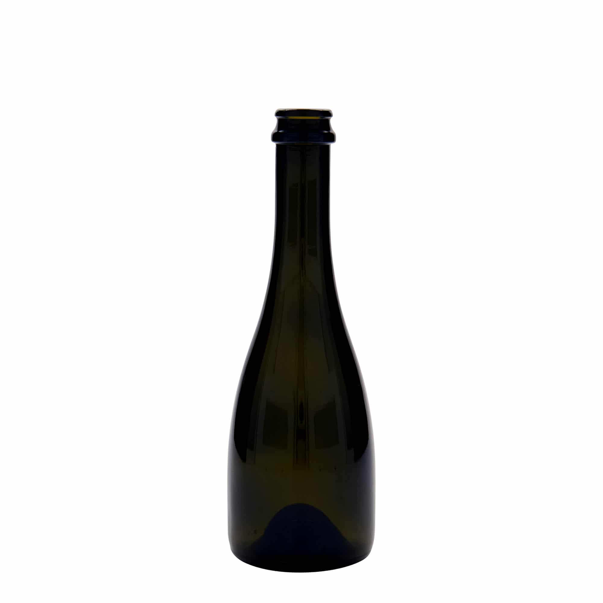 330 ml Bier-/Sektflasche «Tosca», Glas, antikgrün, Mündung: Kronkorken