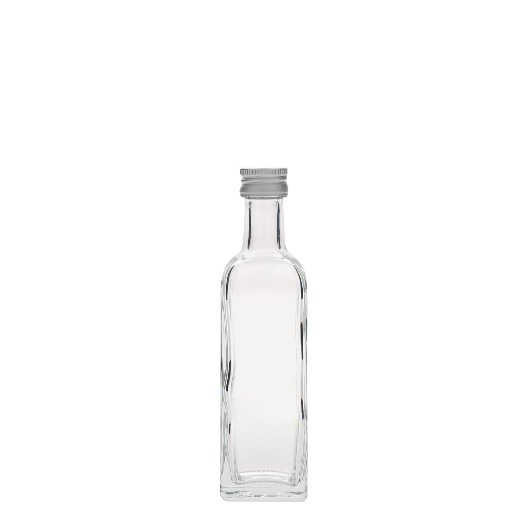 60 ml Glasflasche «Marasca», quadratisch, Mündung: PP 18