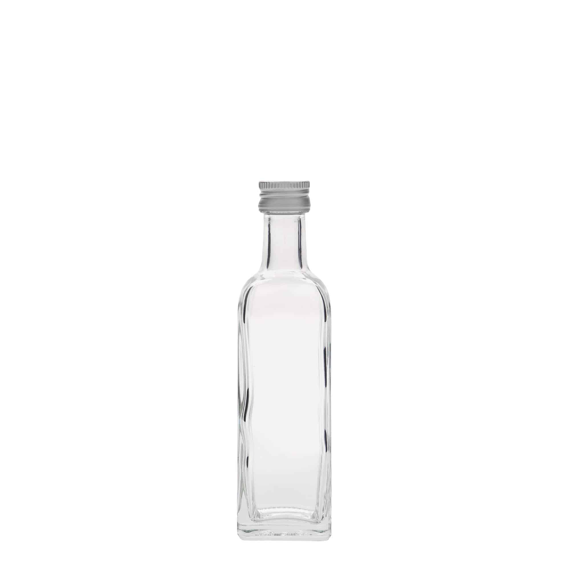 60 ml Glasflasche «Marasca», quadratisch, Mündung: PP 18