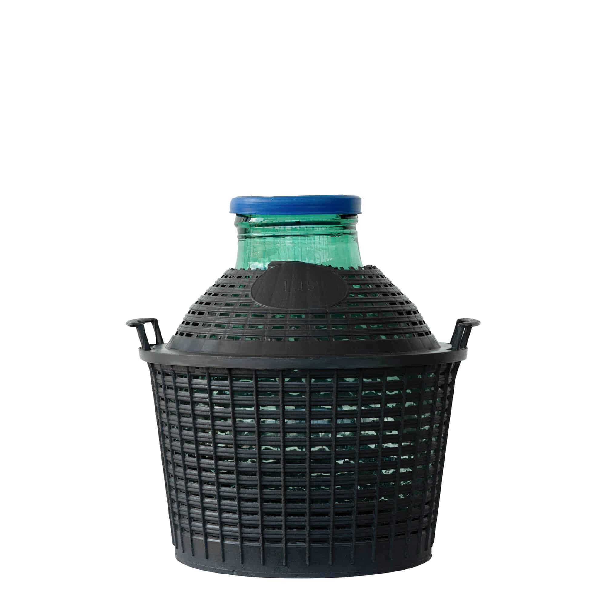 15 l Ballonflasche Weithals, Glas, Mündung: Stülpdeckel