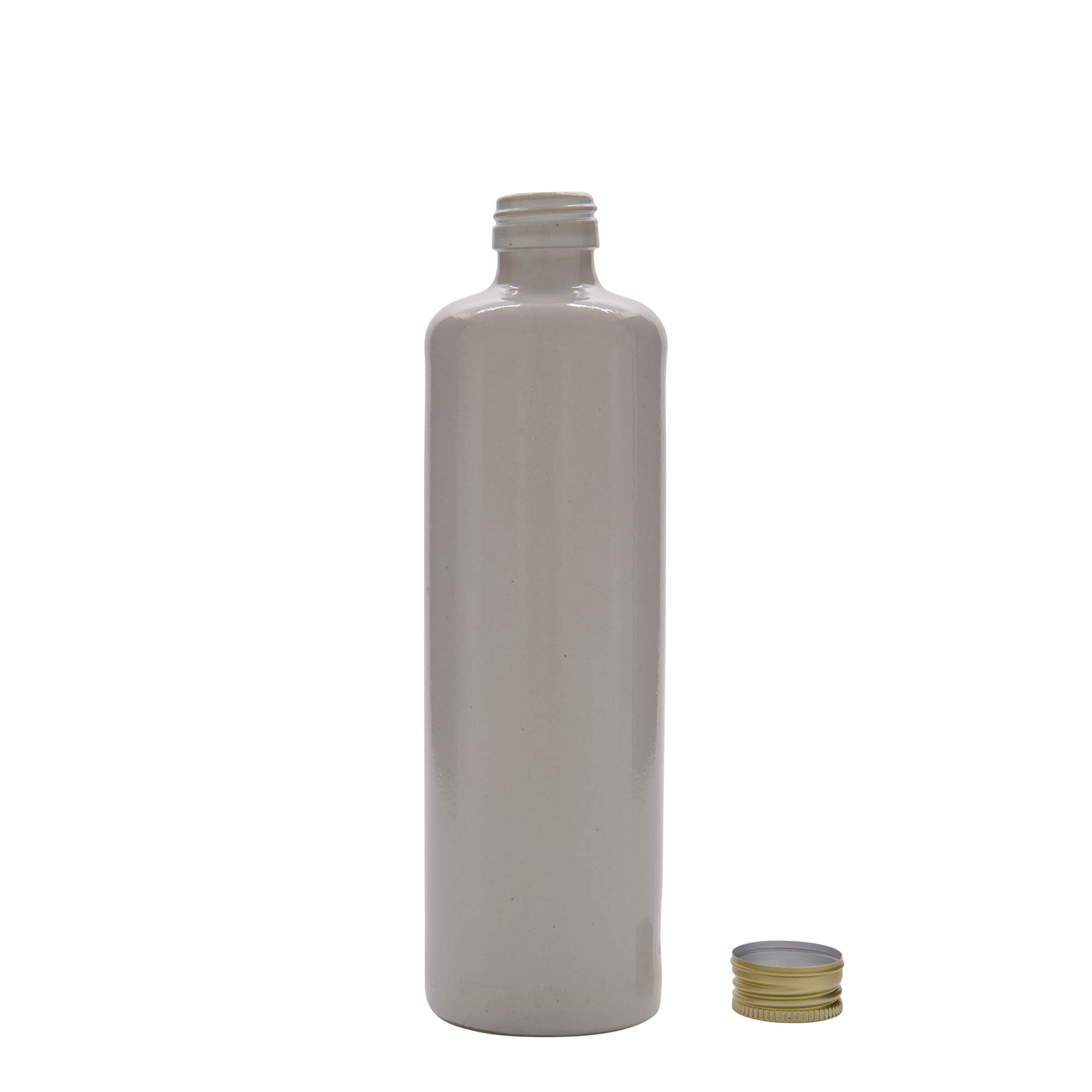 500 ml Tonkrug, Steinzeug, weiss, Mündung: PP 31,5